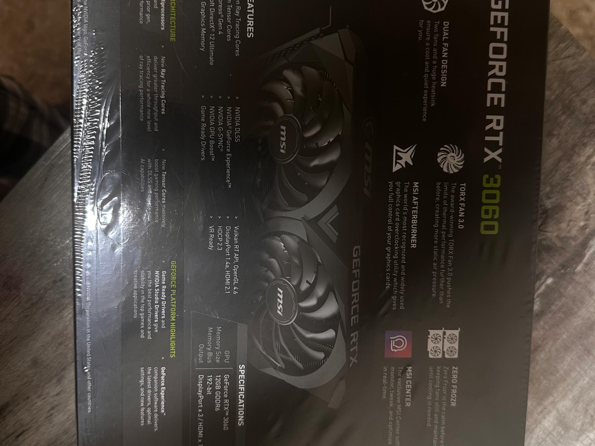 RTX 3060 VENTUS 2X 12GB OC
