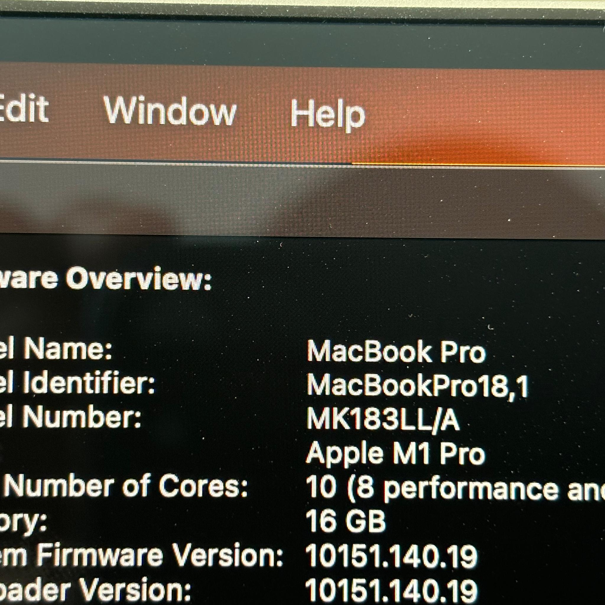 M1 Pro MacBook Pro 16 (Late 2021) - 10 CPU Cores, 16 GPU Cores, 16 GB DDR5, 512 GB SSD