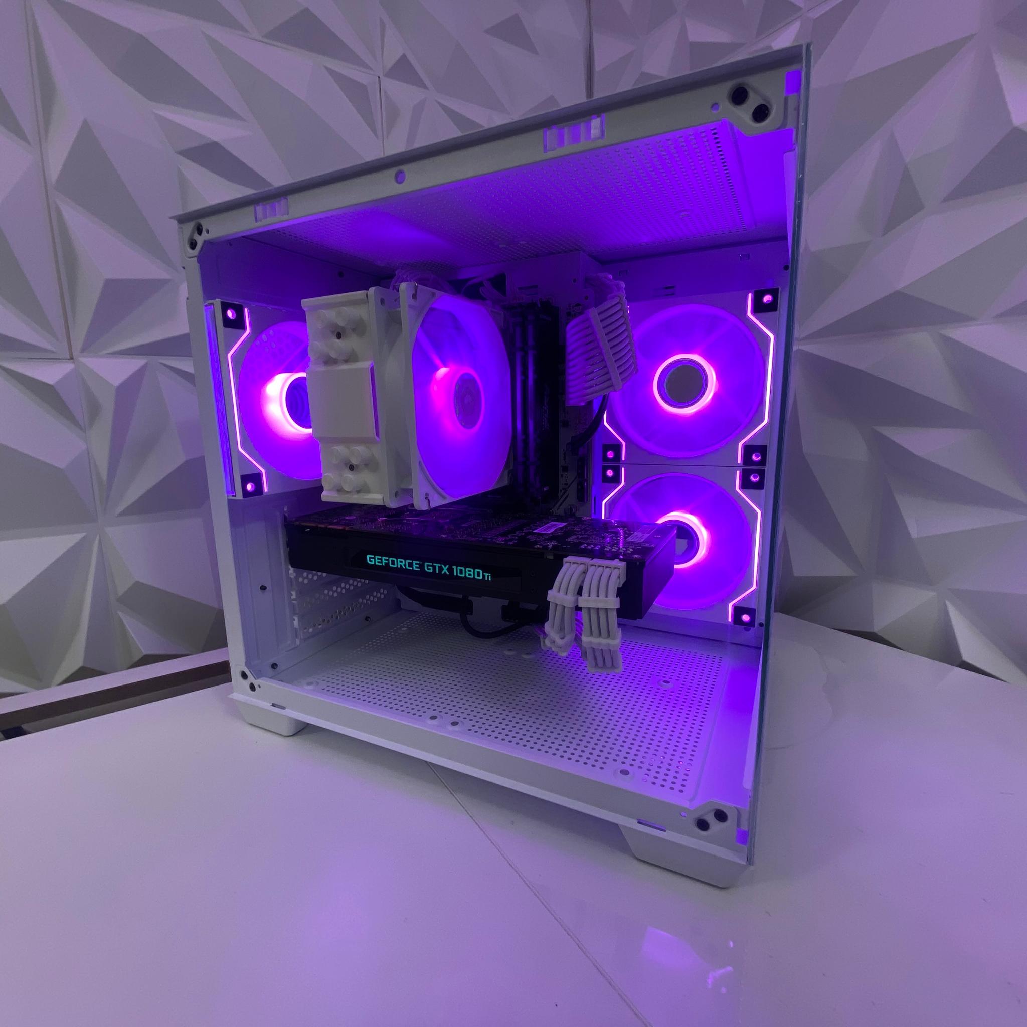 🎅🎅 White Elite Build – Ryzen 5 3600 + GTX 1080 Ti 11GB | 1080p/1440p High FPS Ready