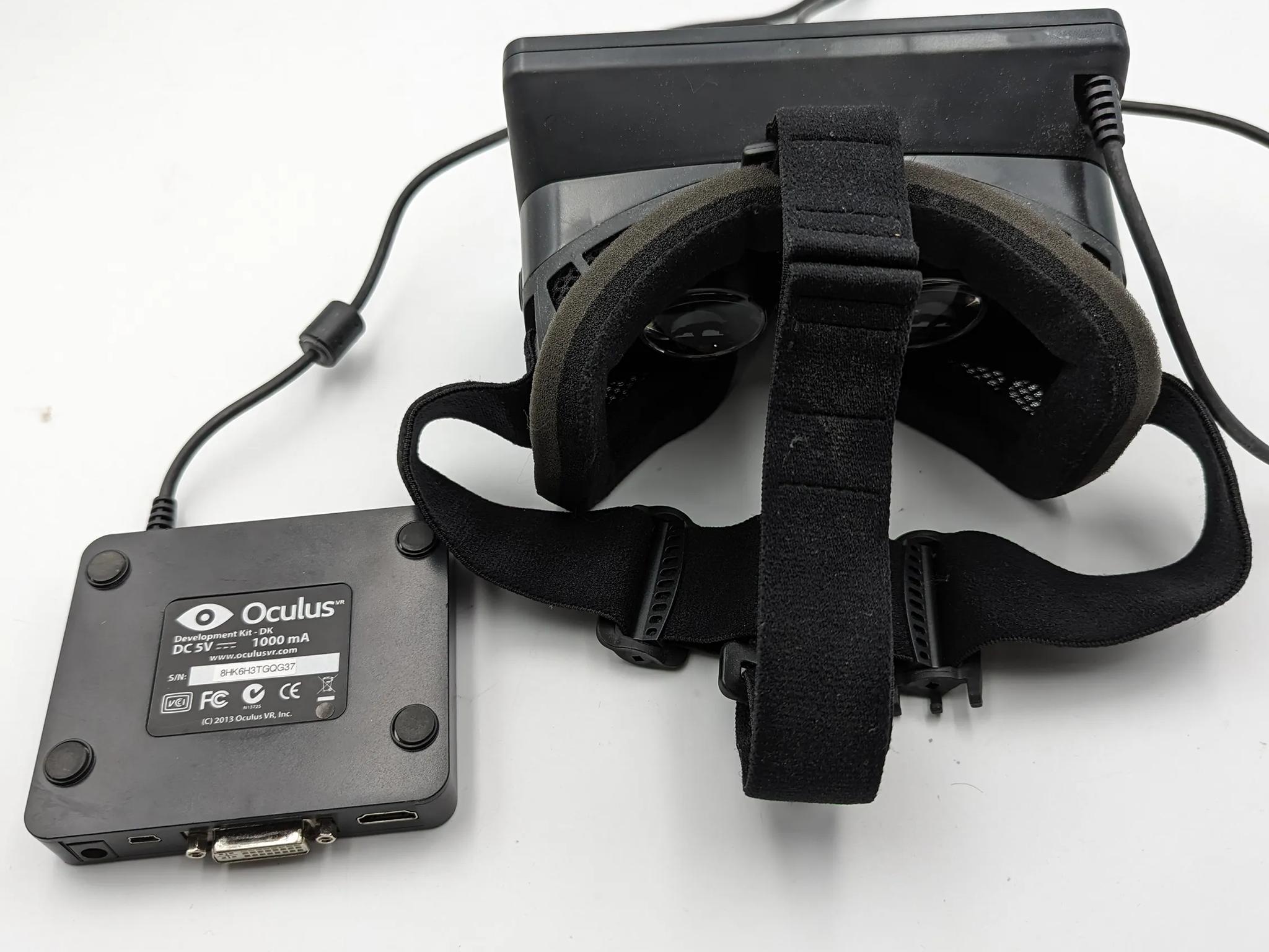 Oculus Dev Kit headset.