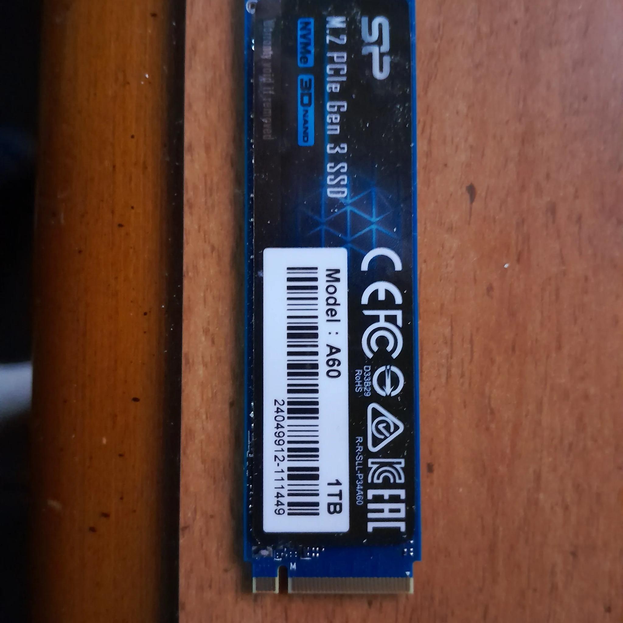 Silicon Power 1TB - NVMe M.2 PCIe Gen3x4 2280 SSD