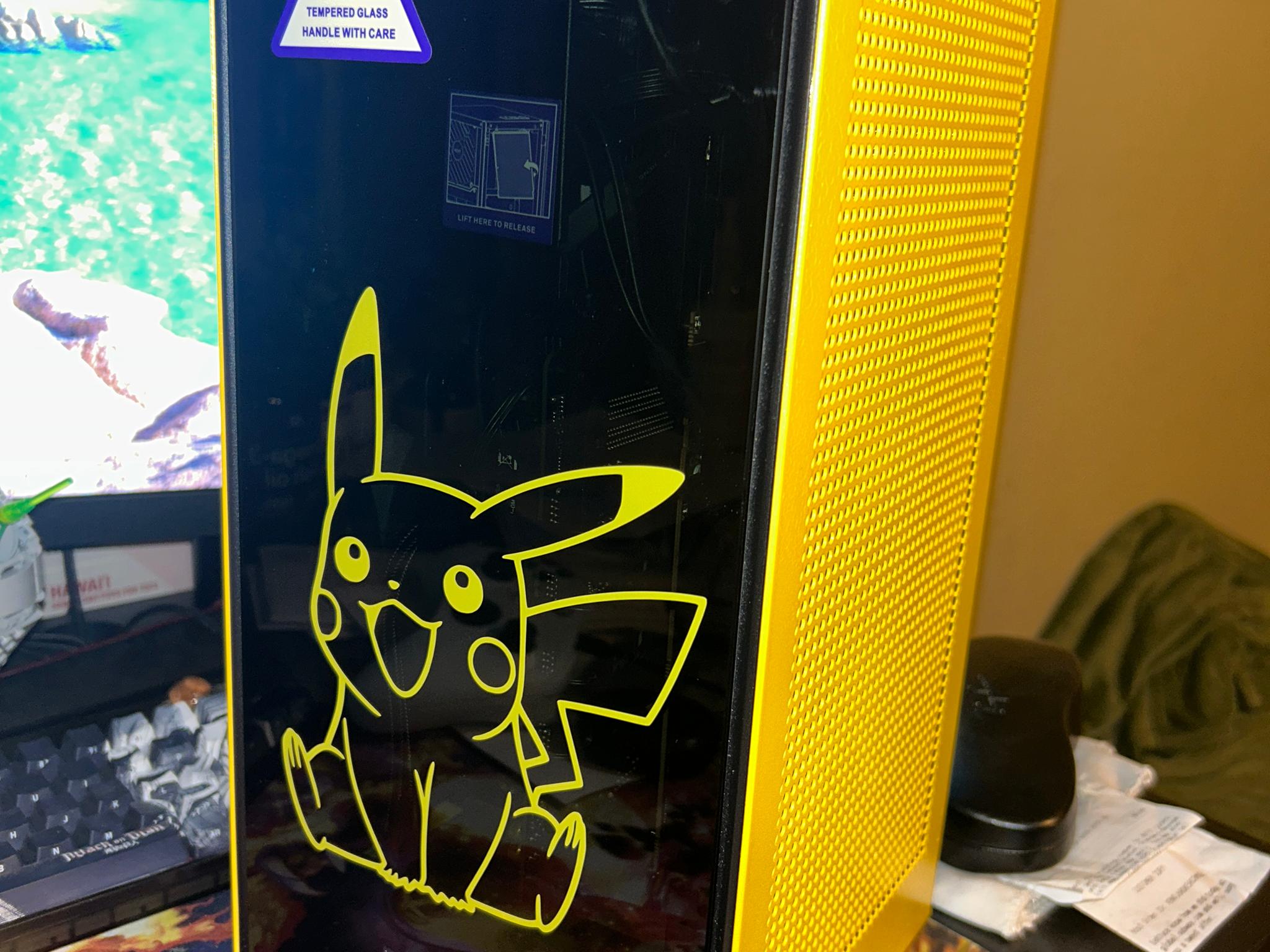 NZXT H1 Gaming PC Pikachu Theme - RX 6600 Ryzen 5 3600
