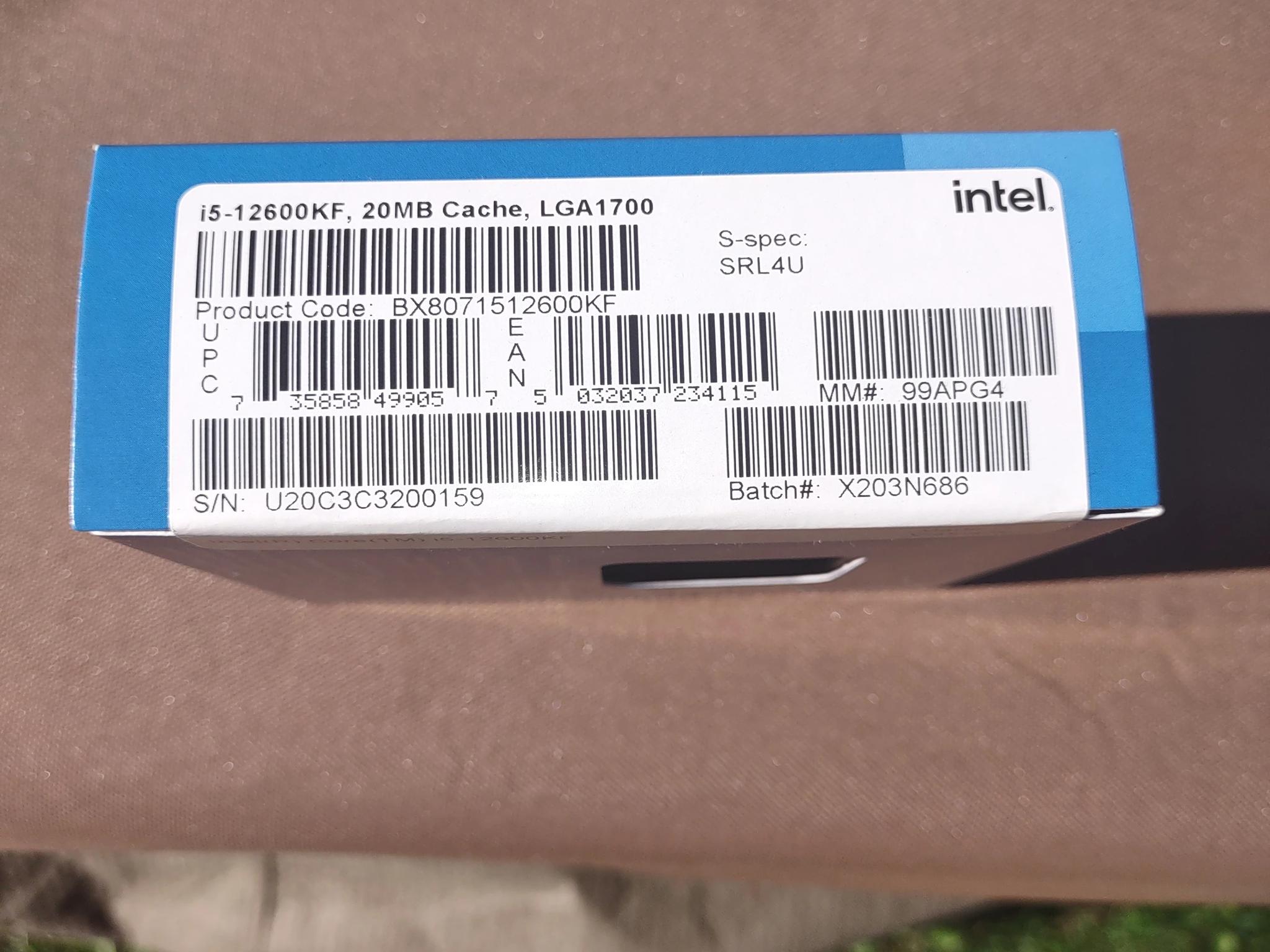  Intel 12600kf processor 