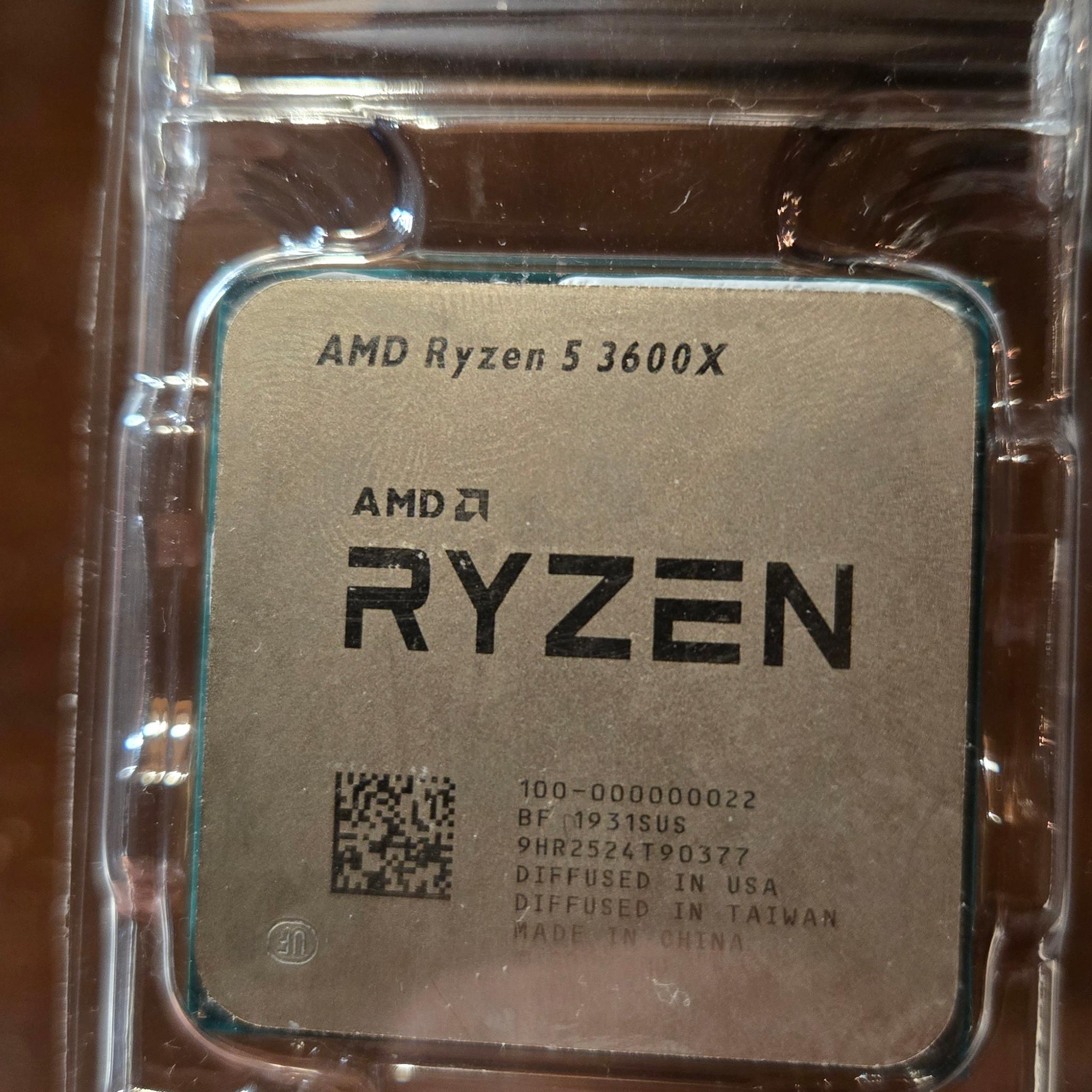AMD Ryzen 5 3600X | AM4 | 6c 12t | 3.8ghz base, 4.4ghz boost | 95W