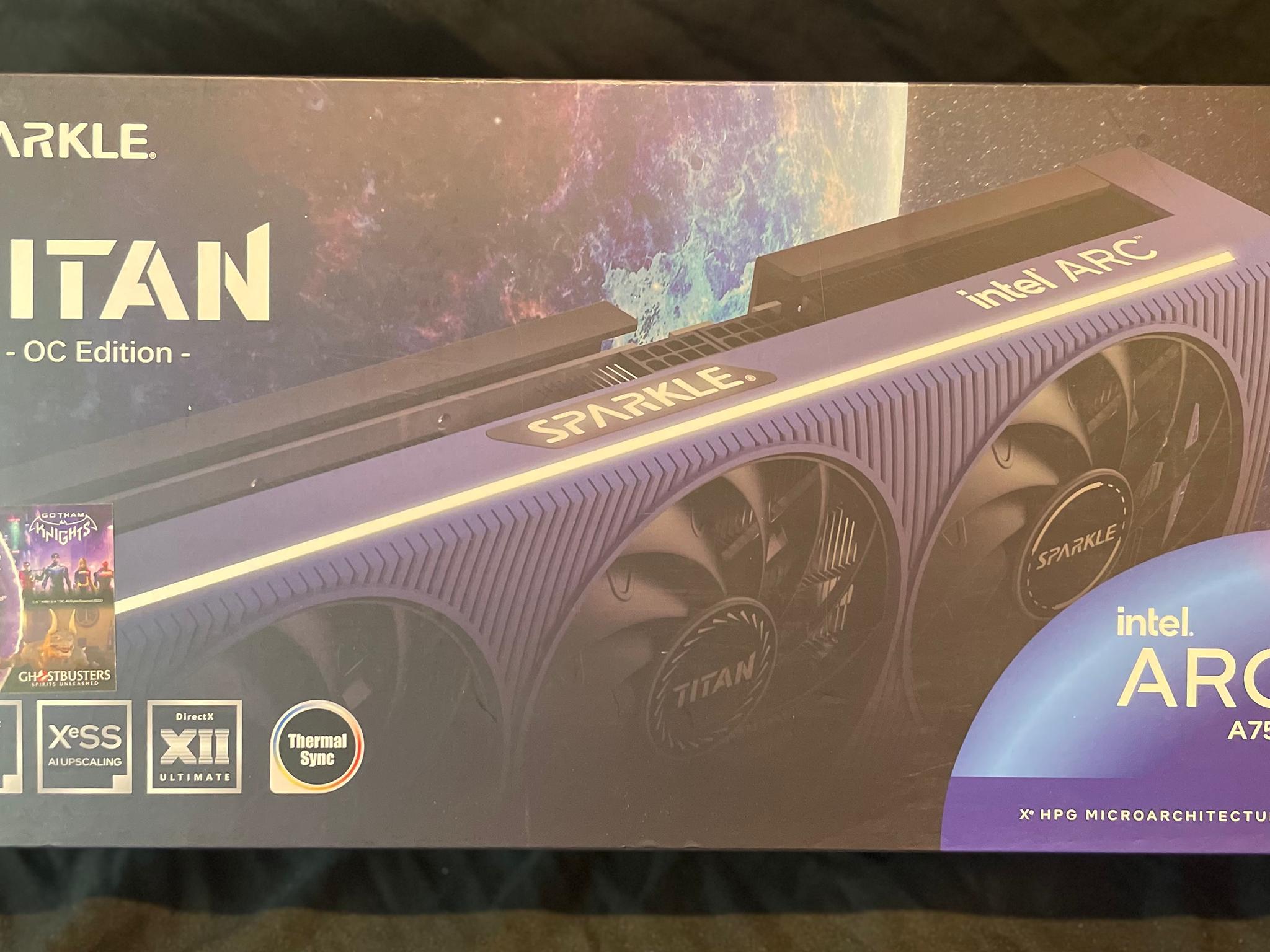 New Sparkle Intel Arc a750 Titan OC Edition