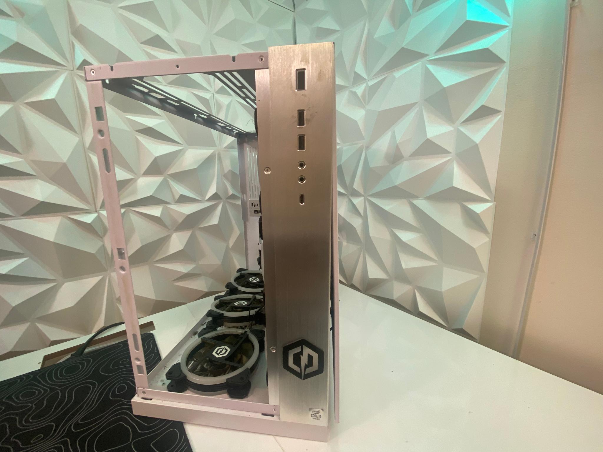 CyberPower White ATX PC Case – Bad Condition (As-Is)