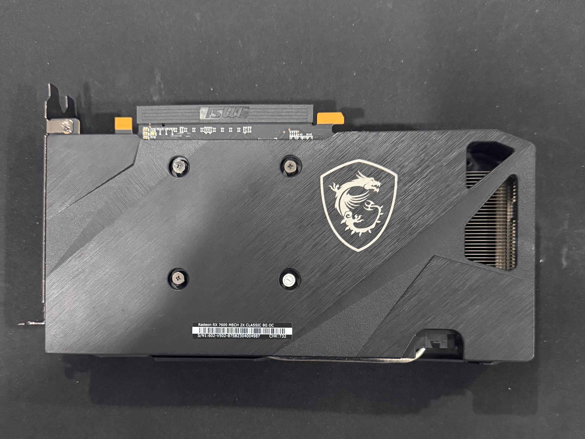MSI Radeon RX 7600 MECH 2X CLASSIC 8G OC