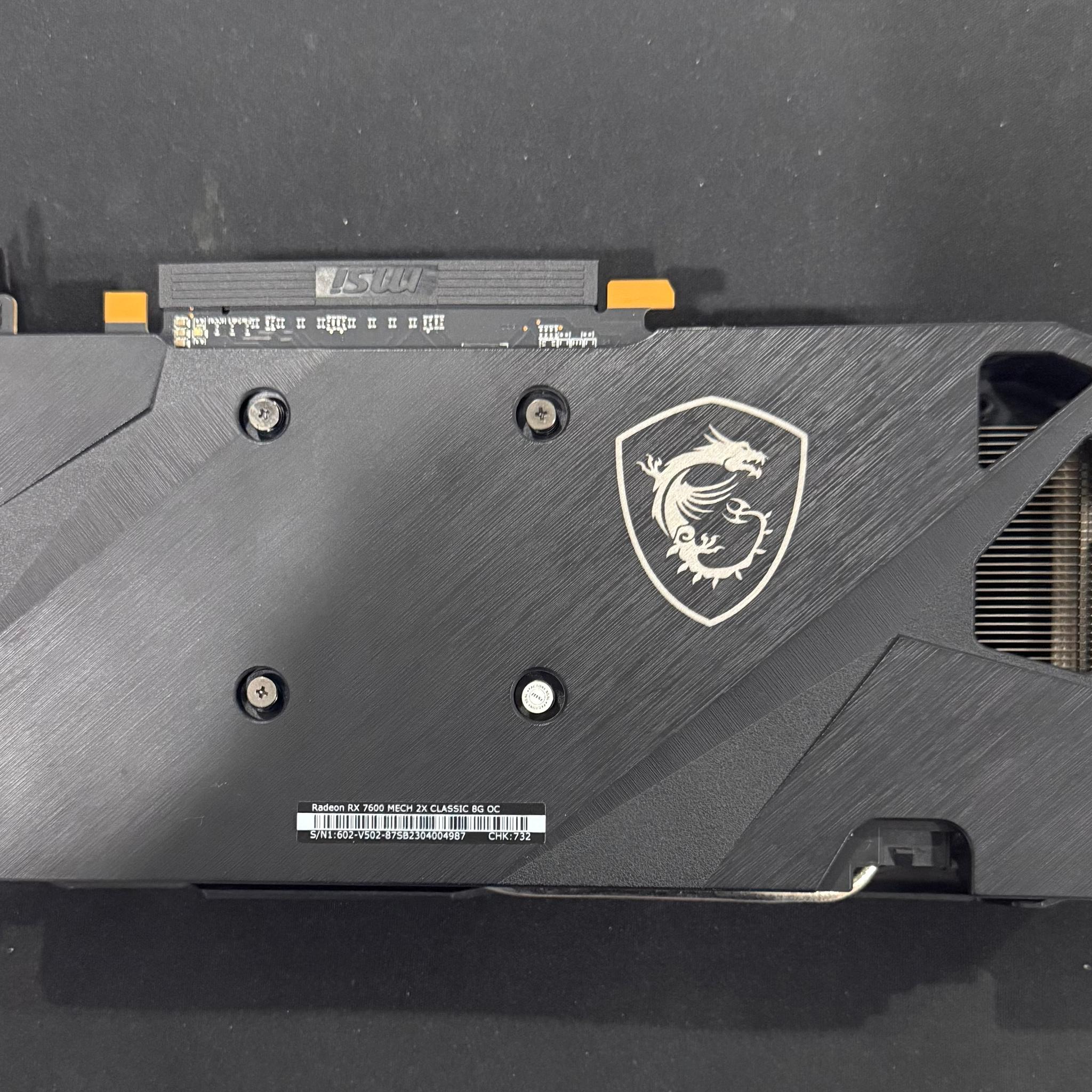 MSI Radeon RX 7600 MECH 2X CLASSIC 8G OC