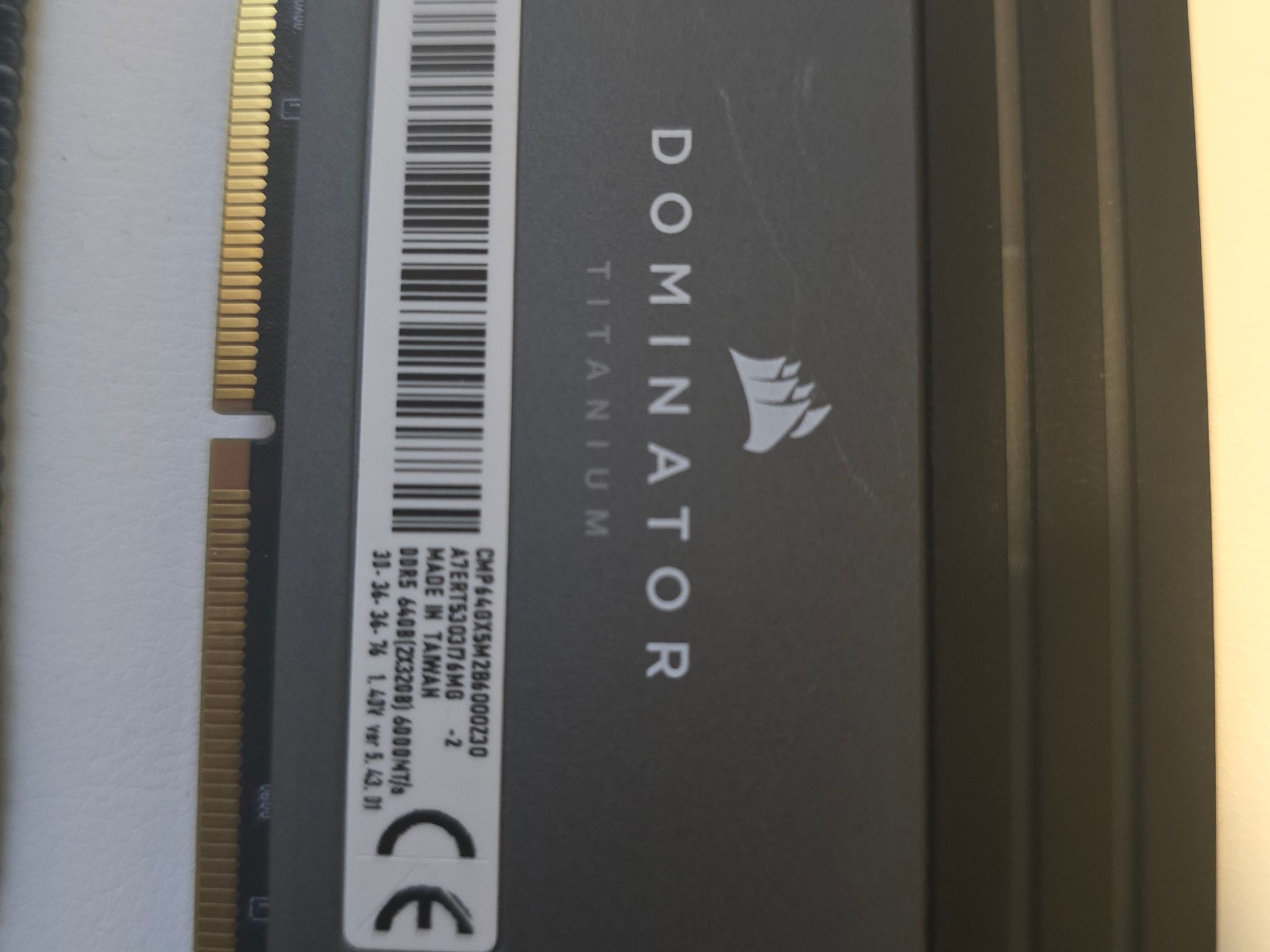 Corsair dominator titanium memory / ram 64gb 6000mhz 30cl