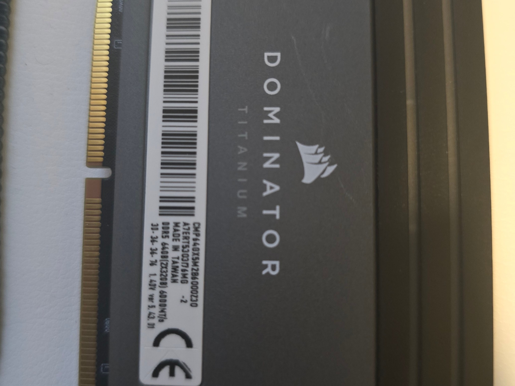 Corsair dominator titanium memory / ram 64gb 6000mhz 30cl