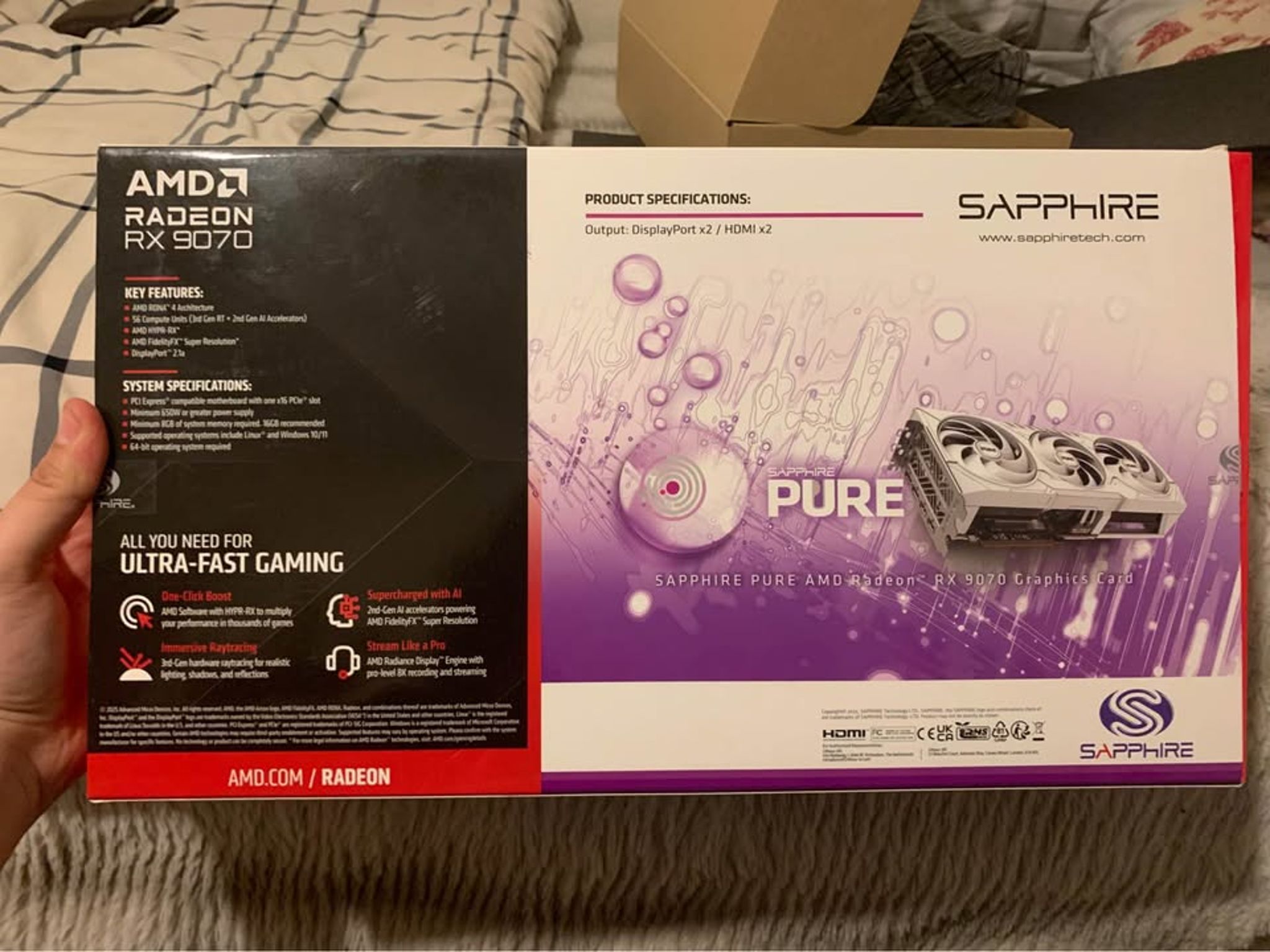 AMD Radeon RX 9070 Sapphire PURE OC 16GB