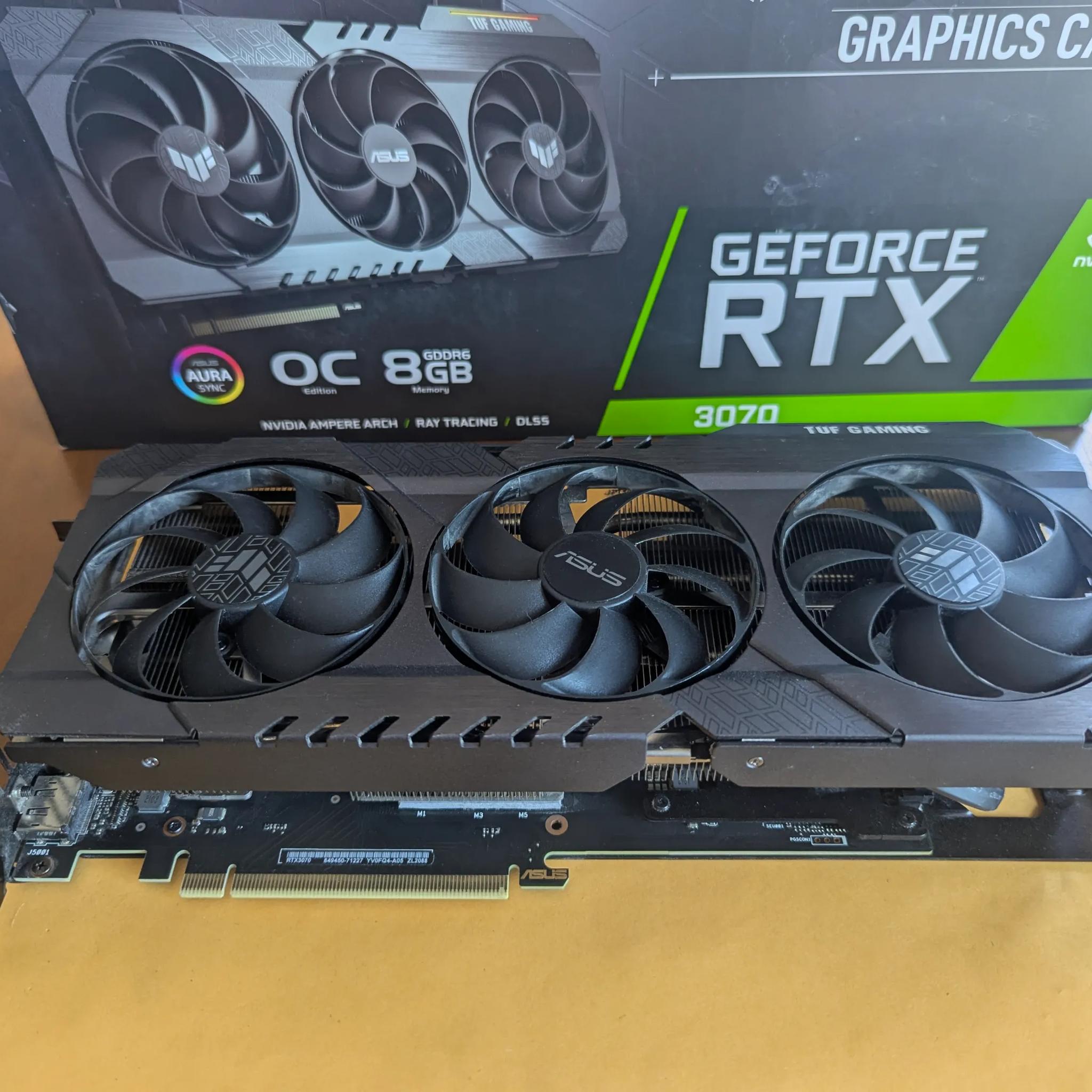 ASUS NVIDIA GeForce RTX 3070 Ti TUF Gaming Overclocked Triple-Fan 8GB GDDR6X PCIe 4.0 Graphics Card
