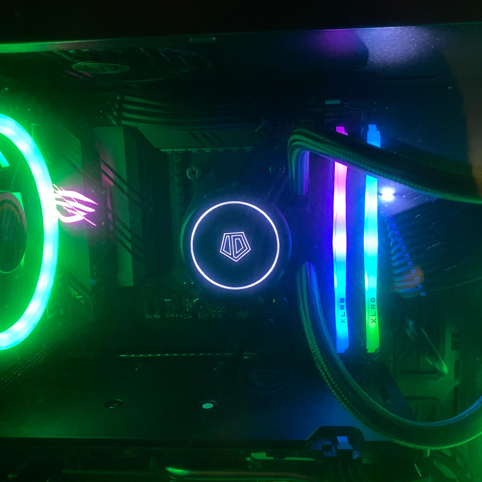 (Liquid💦Cooled)| Ryzen 5 6-Core AMD| RX6600| 16GB XLR8 DDR4 RGB RAM| 500GB NVMe SSD| Windows 11