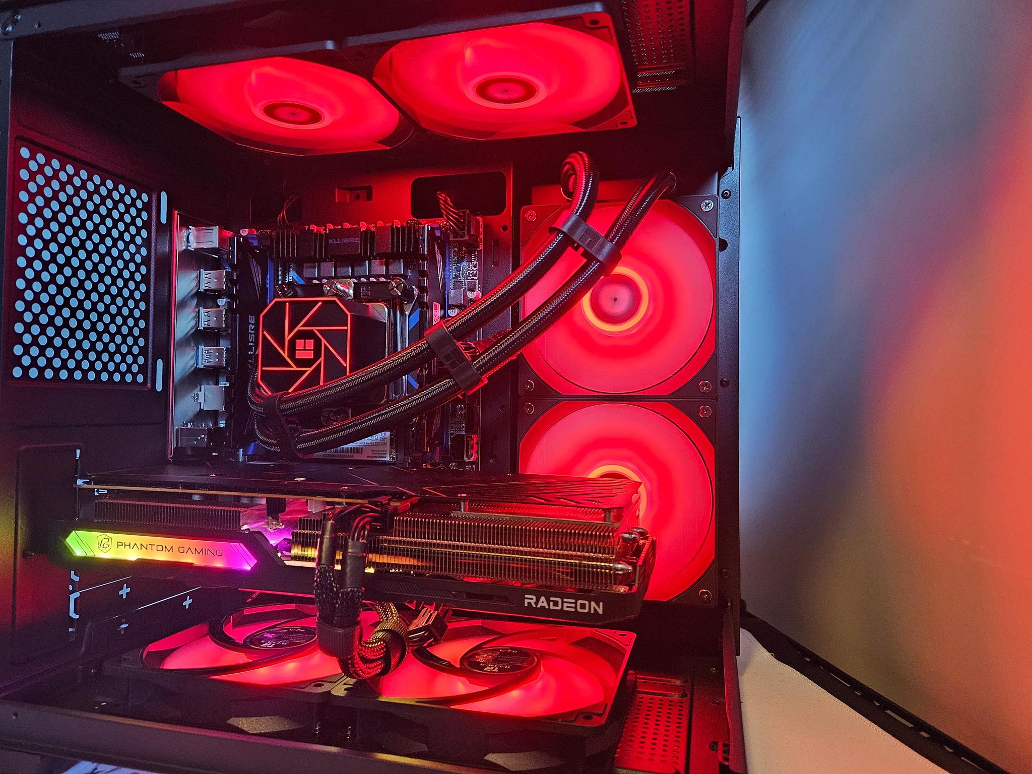 Dark Side Liquid cooled Intel 14 core / 16GB DDR4 / 512GB SSD / RX 7600