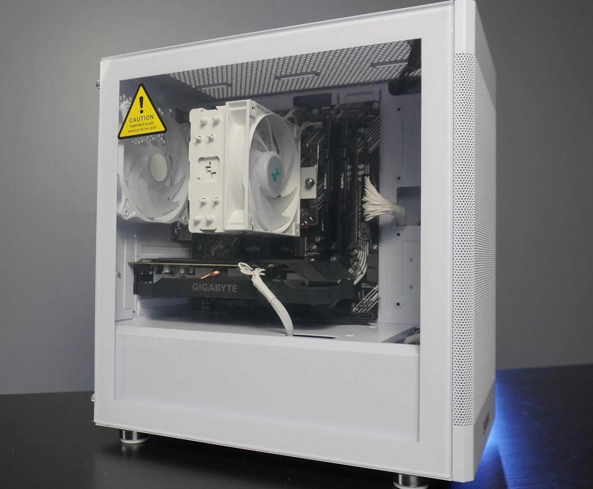 🤍CLEAN WHITE🤍 1080p Value PC 💚GTX 1660 6GB 🧡Ryzen 5 2600 6 Cores | 16GB RAM | 1TB NVME