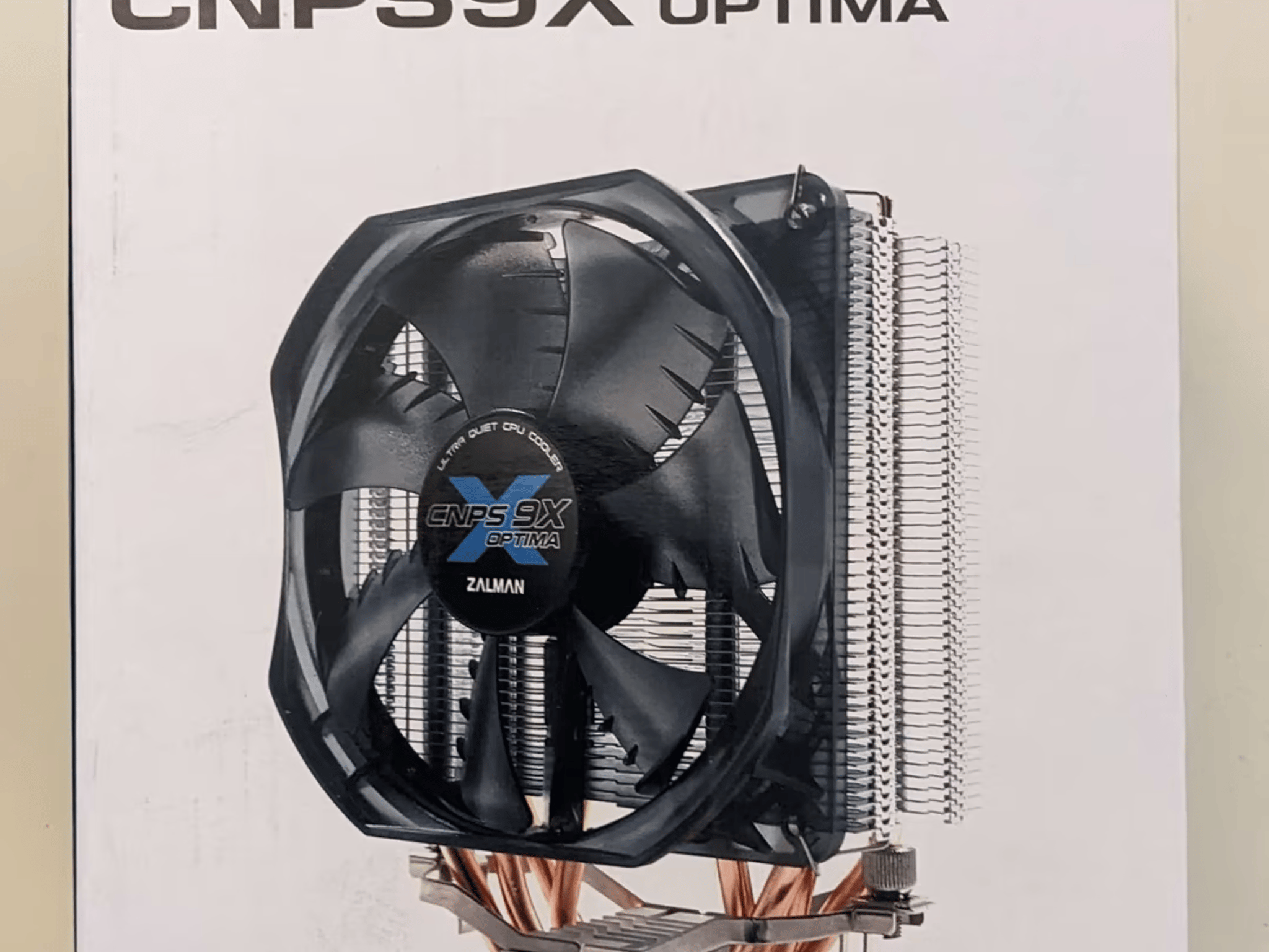 Zalman CNPS 9X Optima CPU Cooler, Ultra Quiet Air Cooler with White LED 120mm Fan