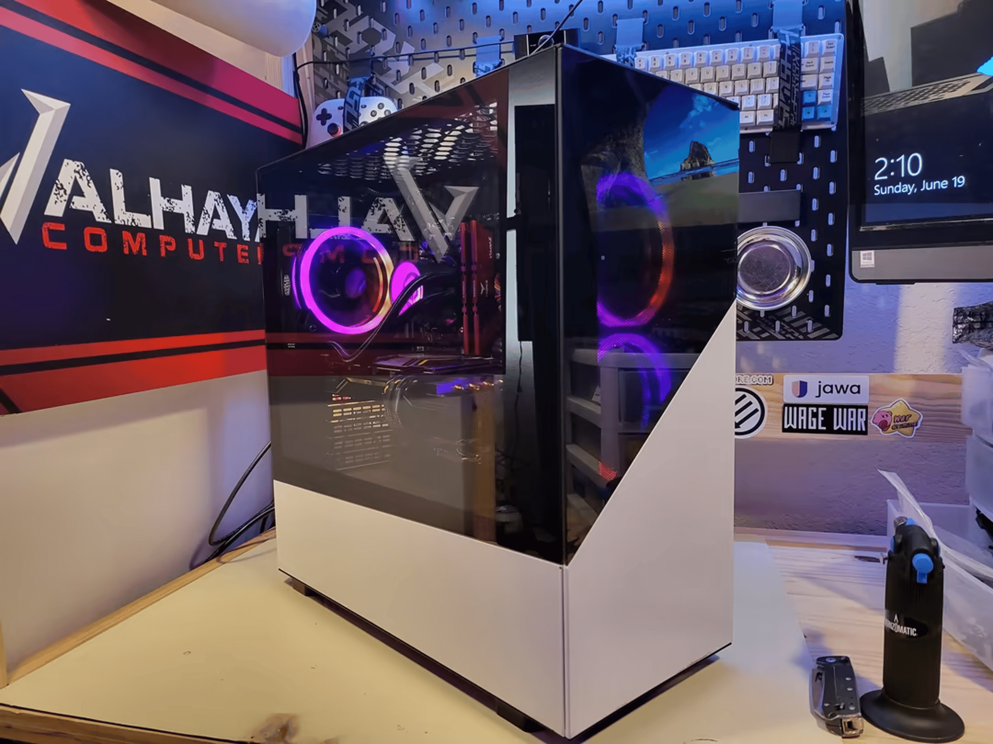 AMD Ryzen 7 3700x (8 core), RX 5700xt, Liquid / water cooled, 16 gigs of ram HW banned in fortnite