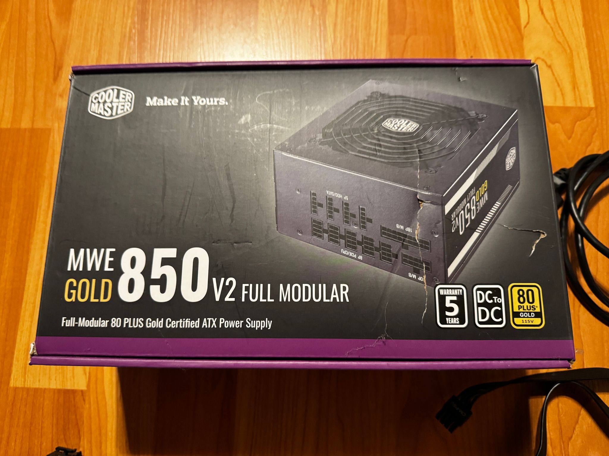 Cooler Master 850W Gold Fully Modular ATX Power Supply - EXCELLENT