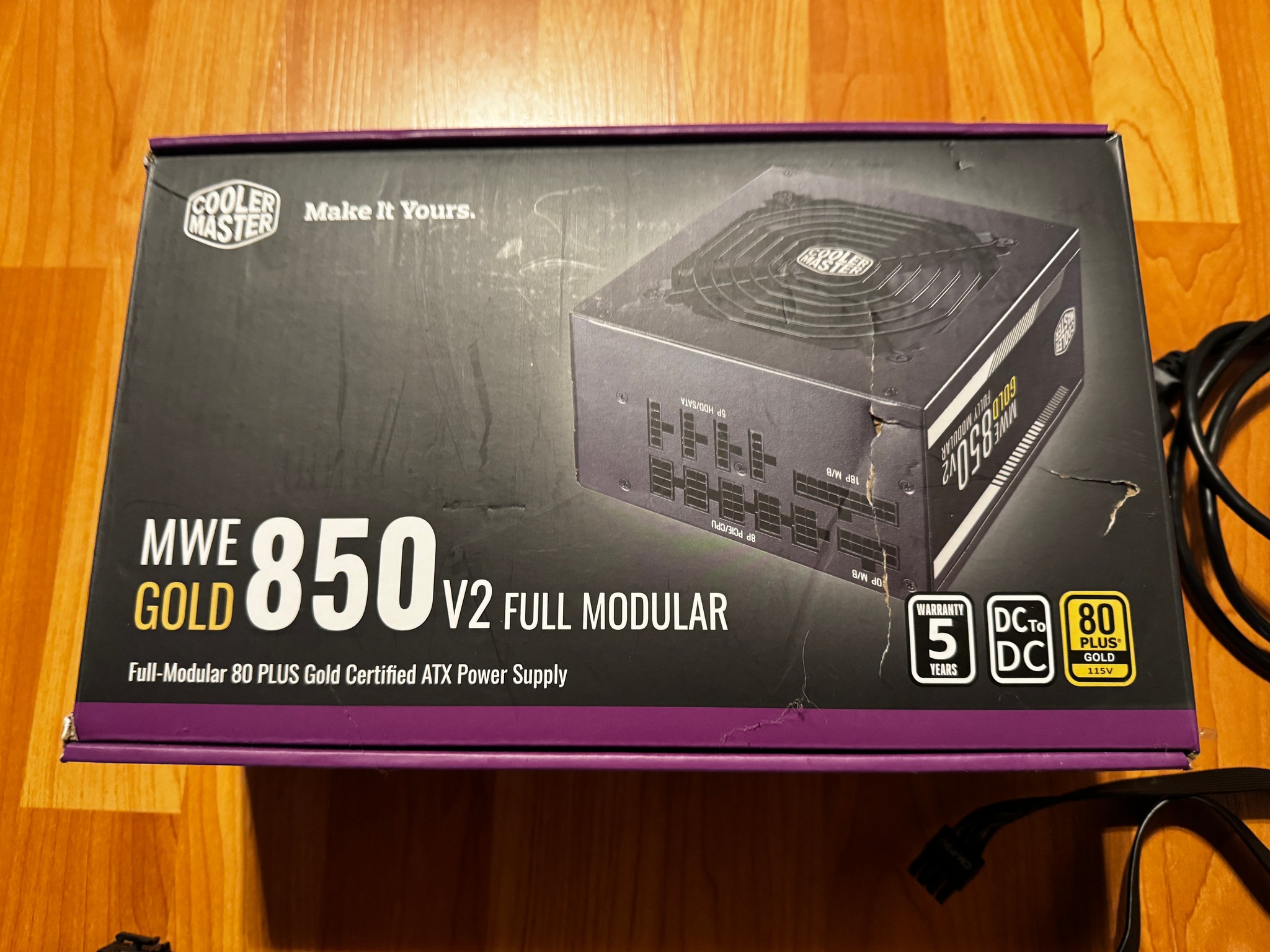 Cooler Master 850W Gold Fully Modular ATX Power Supply - EXCELLENT