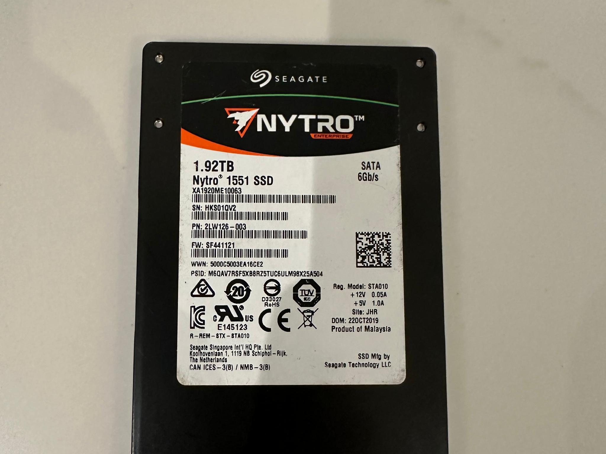 Seagate Nytro 1551 2TB 2.5" SATA Enterprise SSD
