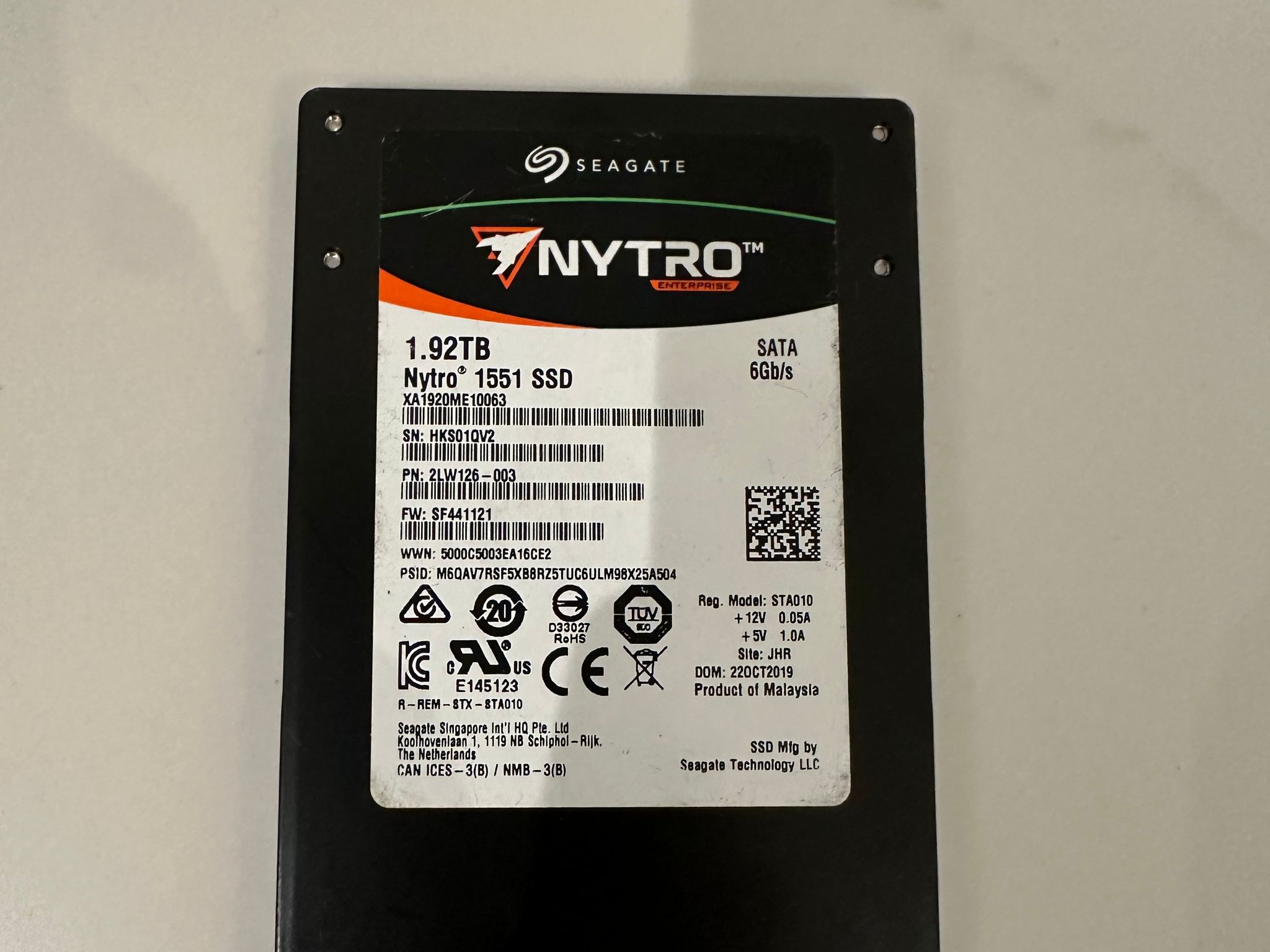 Seagate Nytro 1551 2TB 2.5" SATA Enterprise SSD