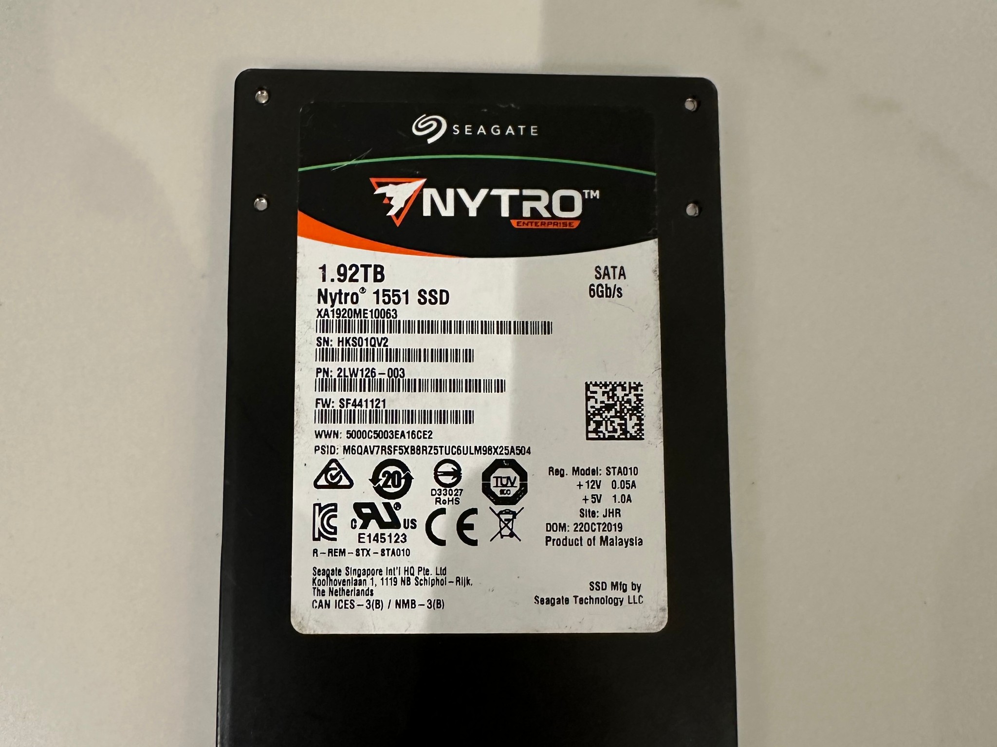 Seagate Nytro 1551 2TB 2.5" SATA Enterprise SSD