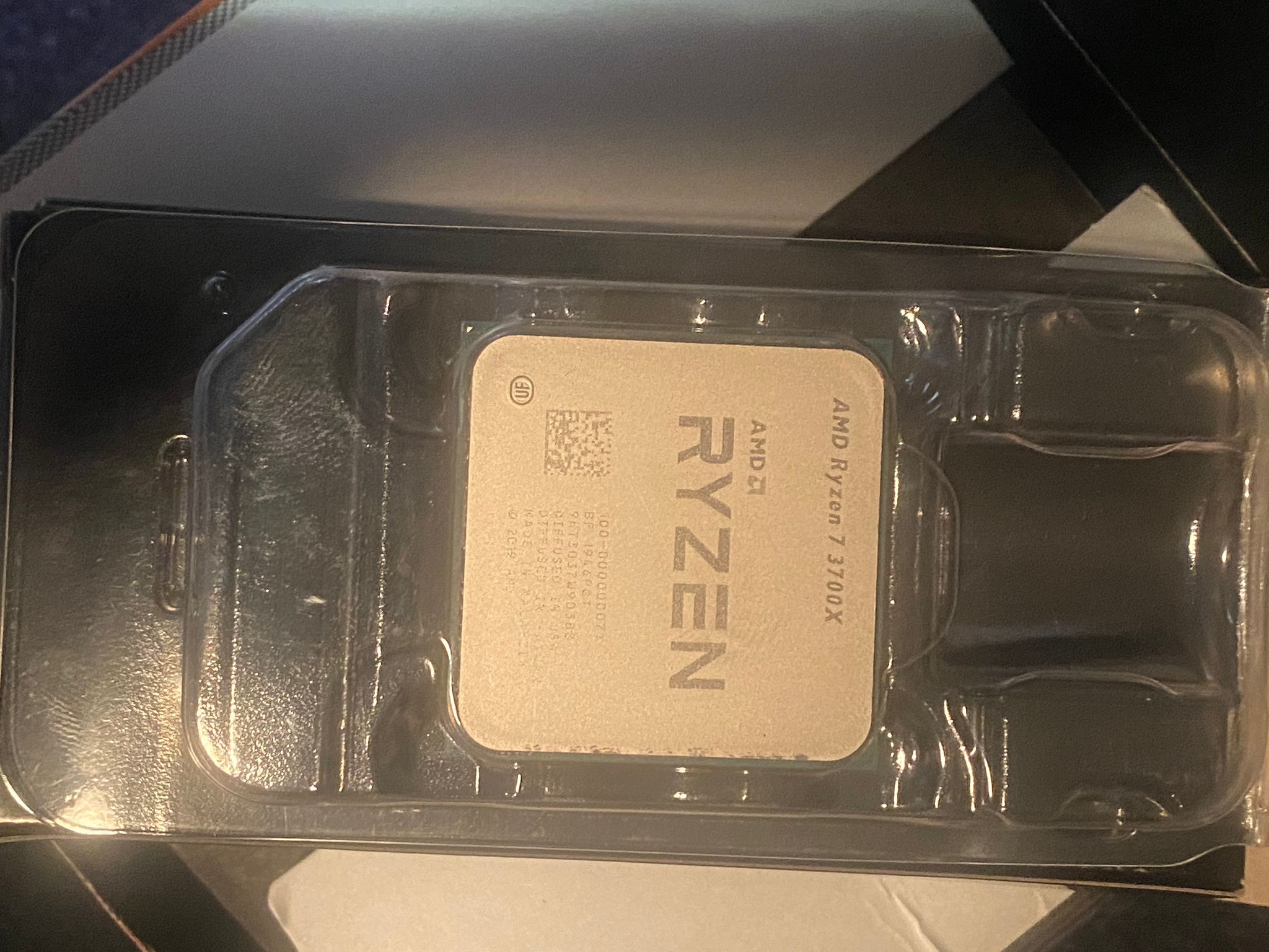 AMD Ryzen 7 3700x lightly used but just tested and running flawlessly