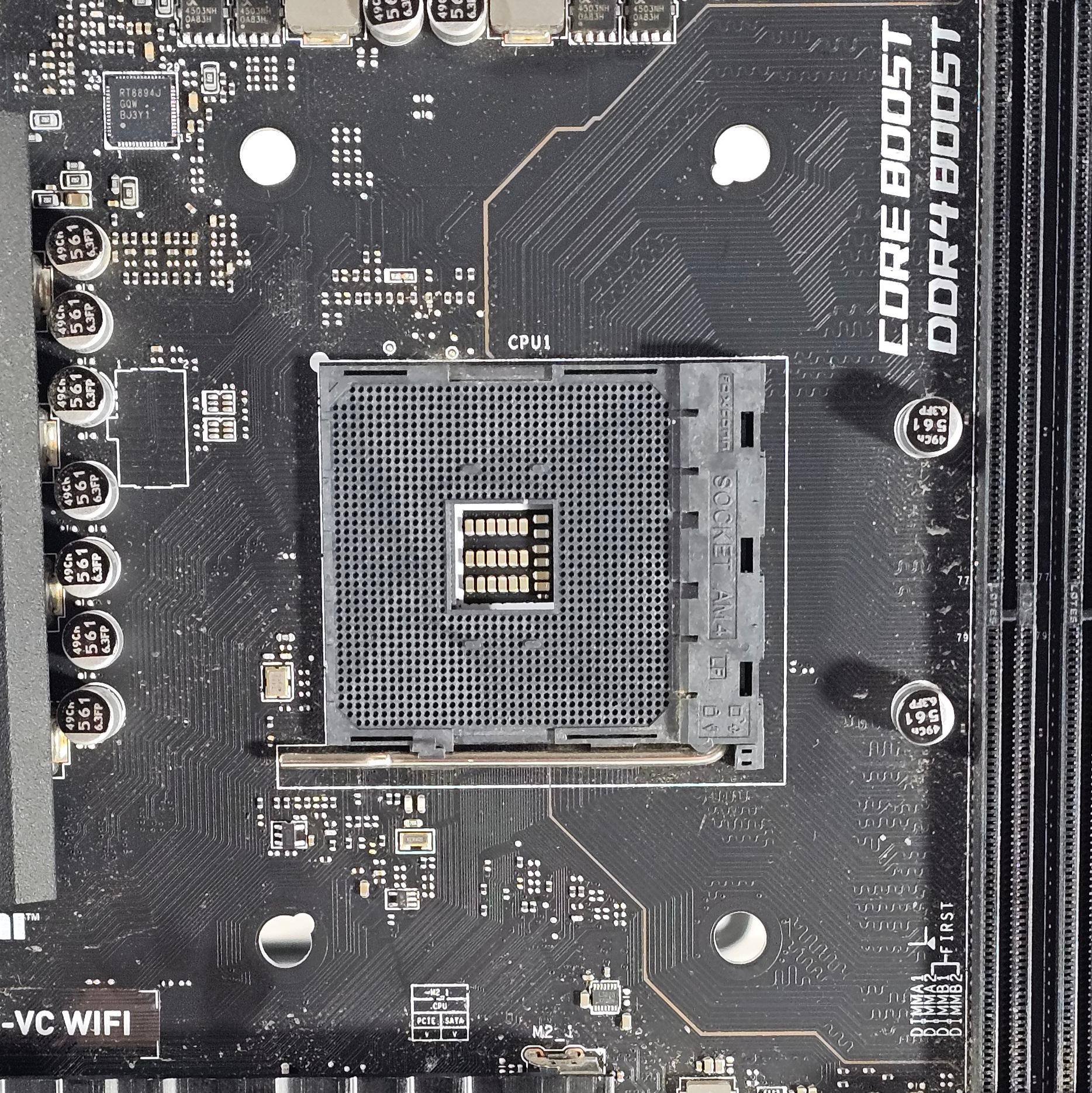 FOR PARTS ONLY: MSI B550M PRO B550M-VC WIFI AMD AM4 DDR4 mATX Motherboard