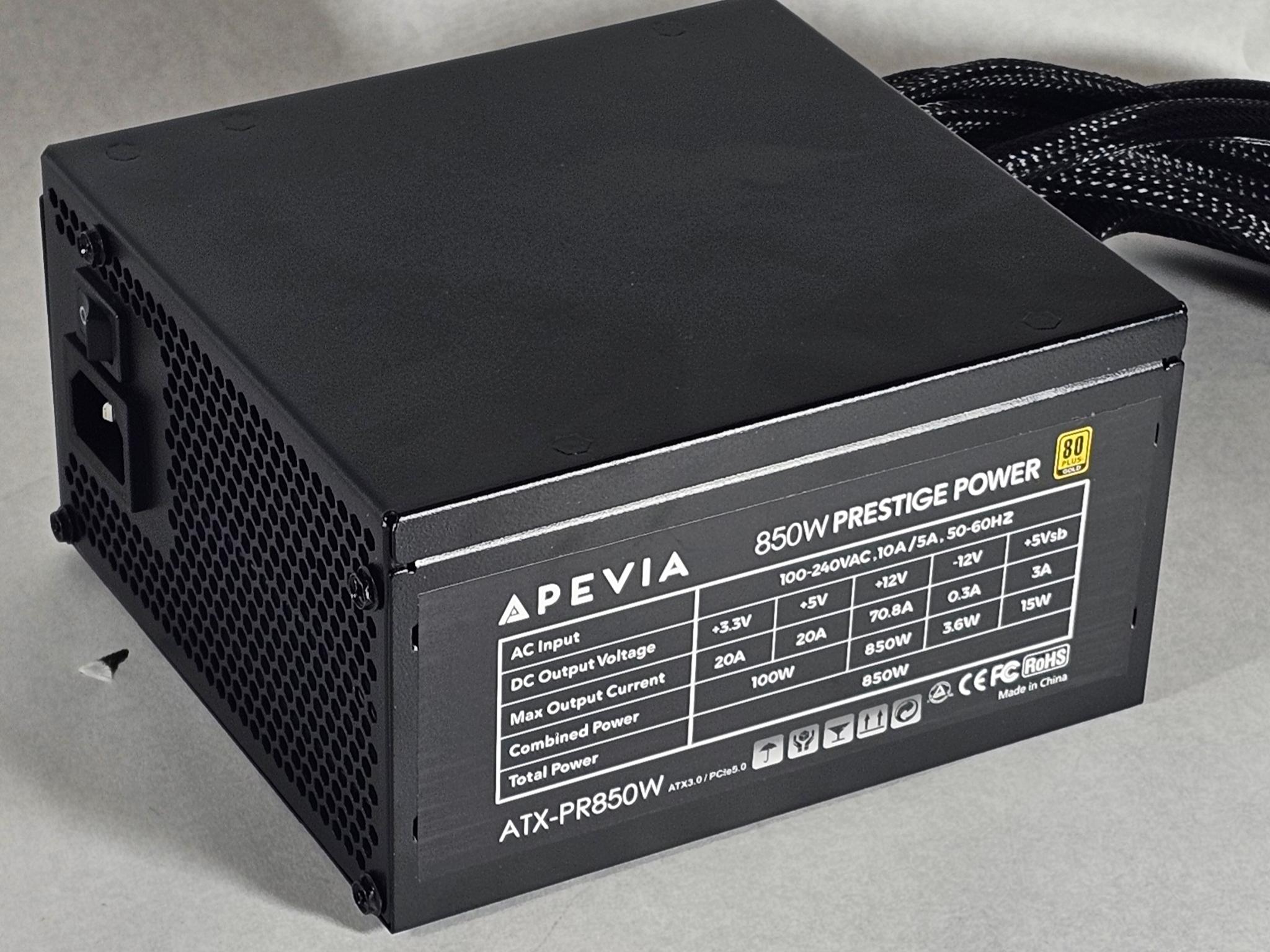 850 Watt PSU 80+ GOLD Apevia 850W Prestige Power Supply