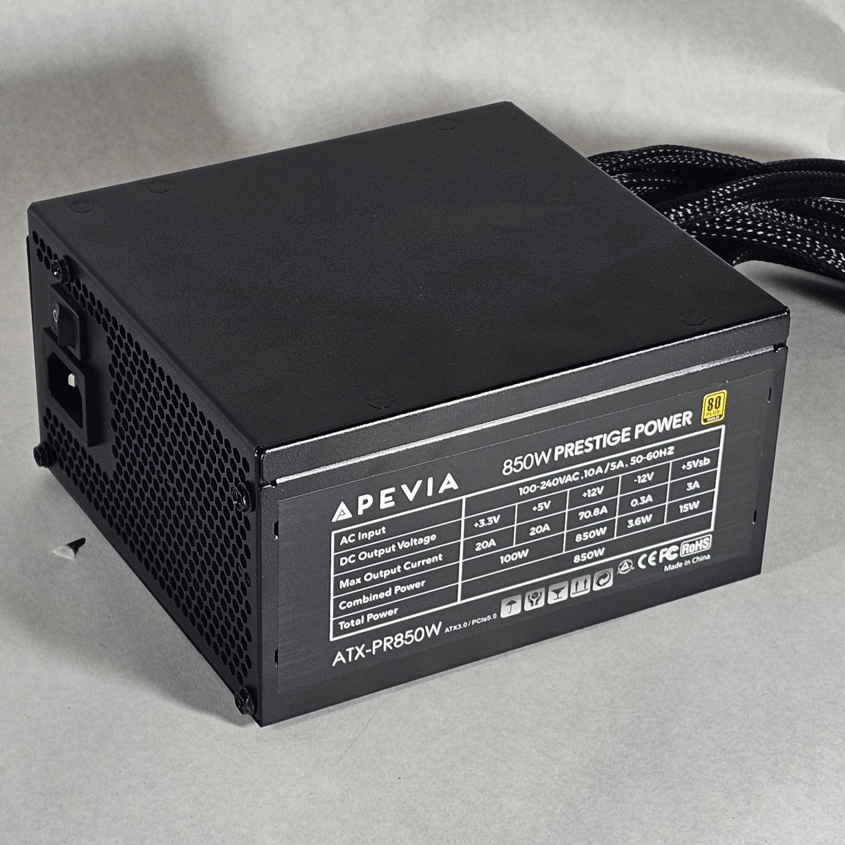 850 Watt PSU 80+ GOLD Apevia 850W Prestige Power Supply