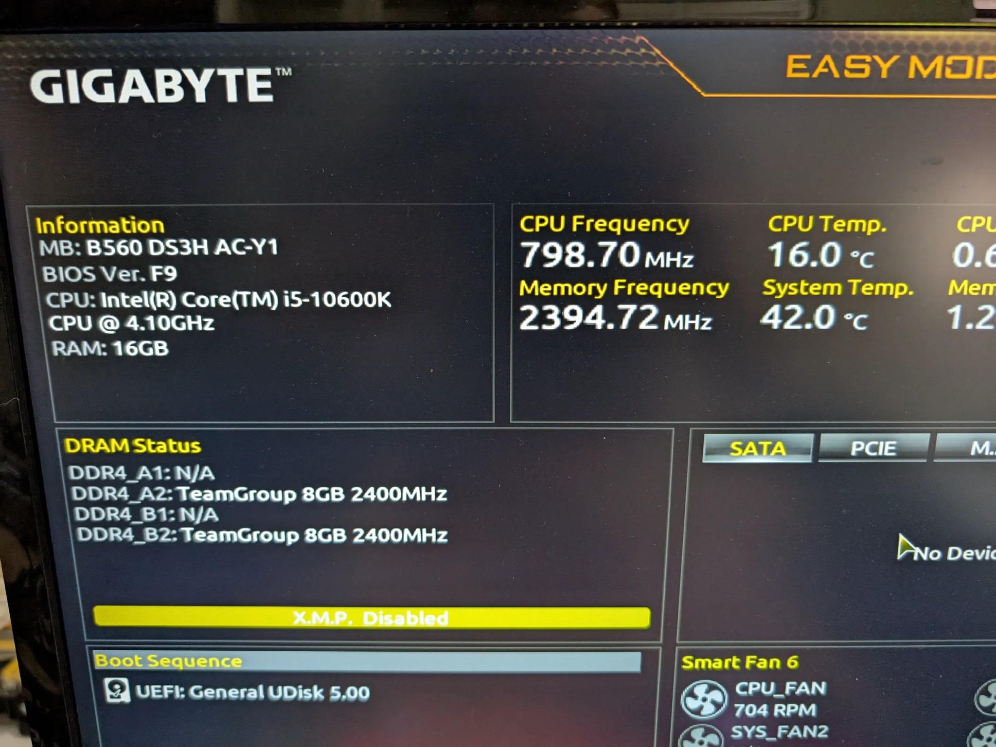 *READ* Gigabyte B560 AC ATX motherboard