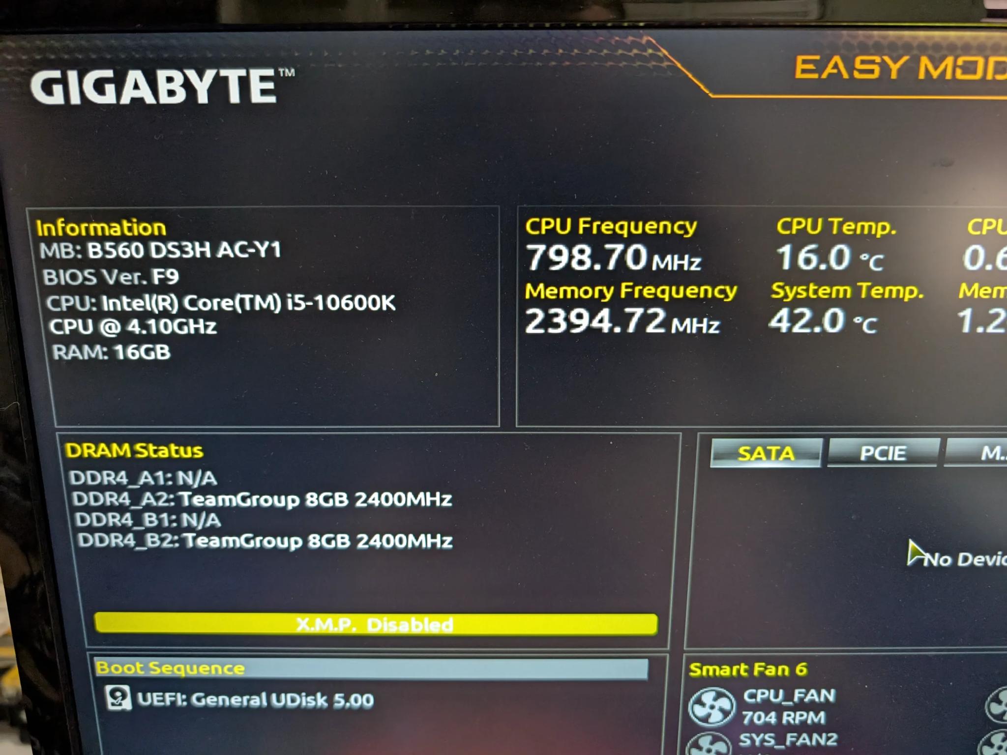 *READ* Gigabyte B560 AC ATX motherboard
