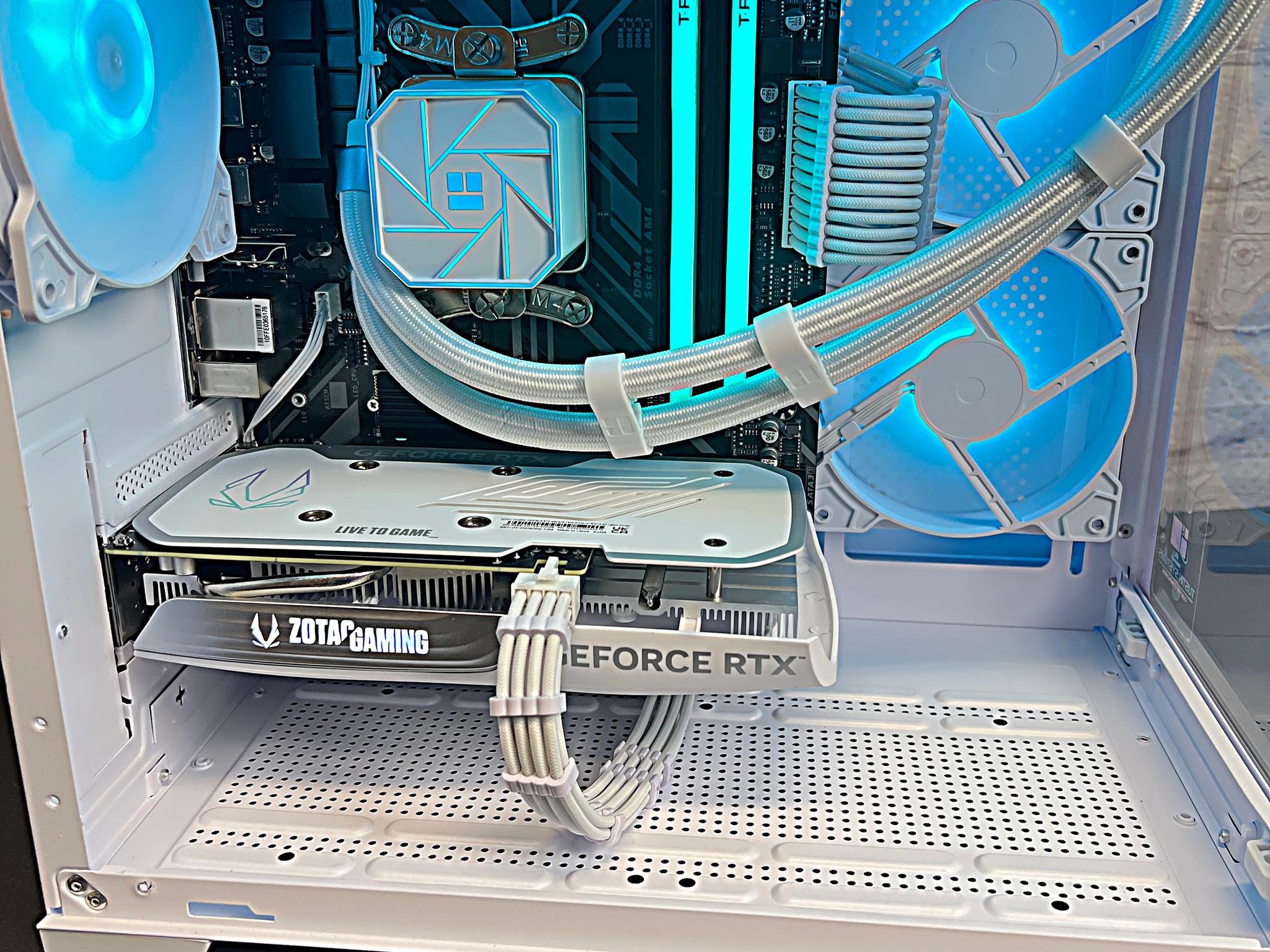 Liquid Cooled RTX 4060 Ryzen 5 5500 16GB RAM 1TB M.2 Gaming PC
