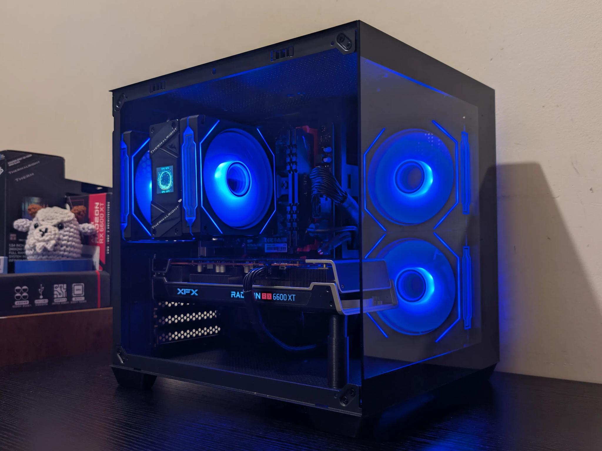 🐦‍⬛ Black RGB Gaming PC | RX 6600XT | Ryzen 5 3600 | 1TB SSD | 16GB RAM | WiFi & Bluetooth 🐦‍⬛