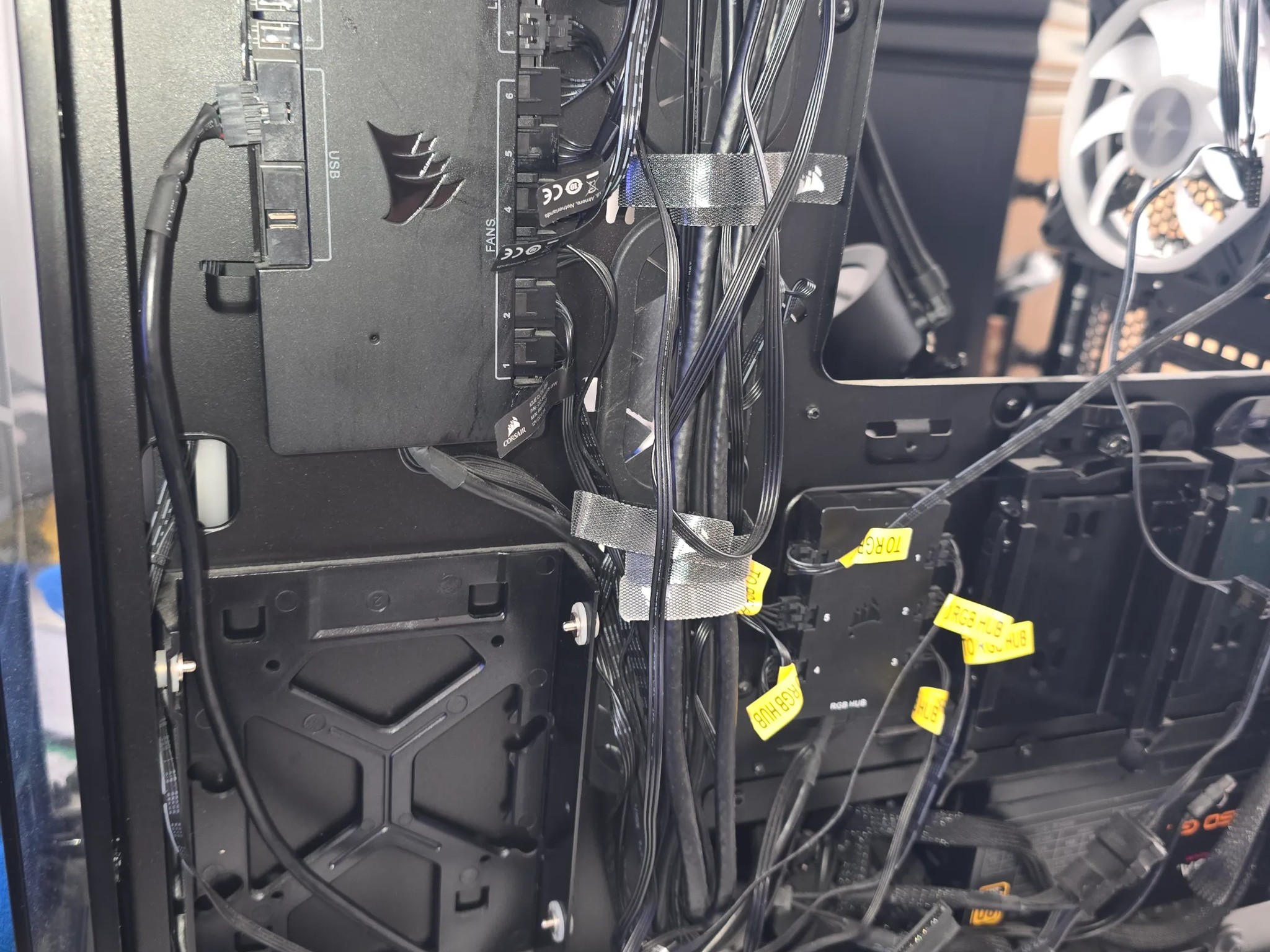 Corsair Crystal 570X Tempered Glass Case W/ Power Supply Case Fans (6) & More