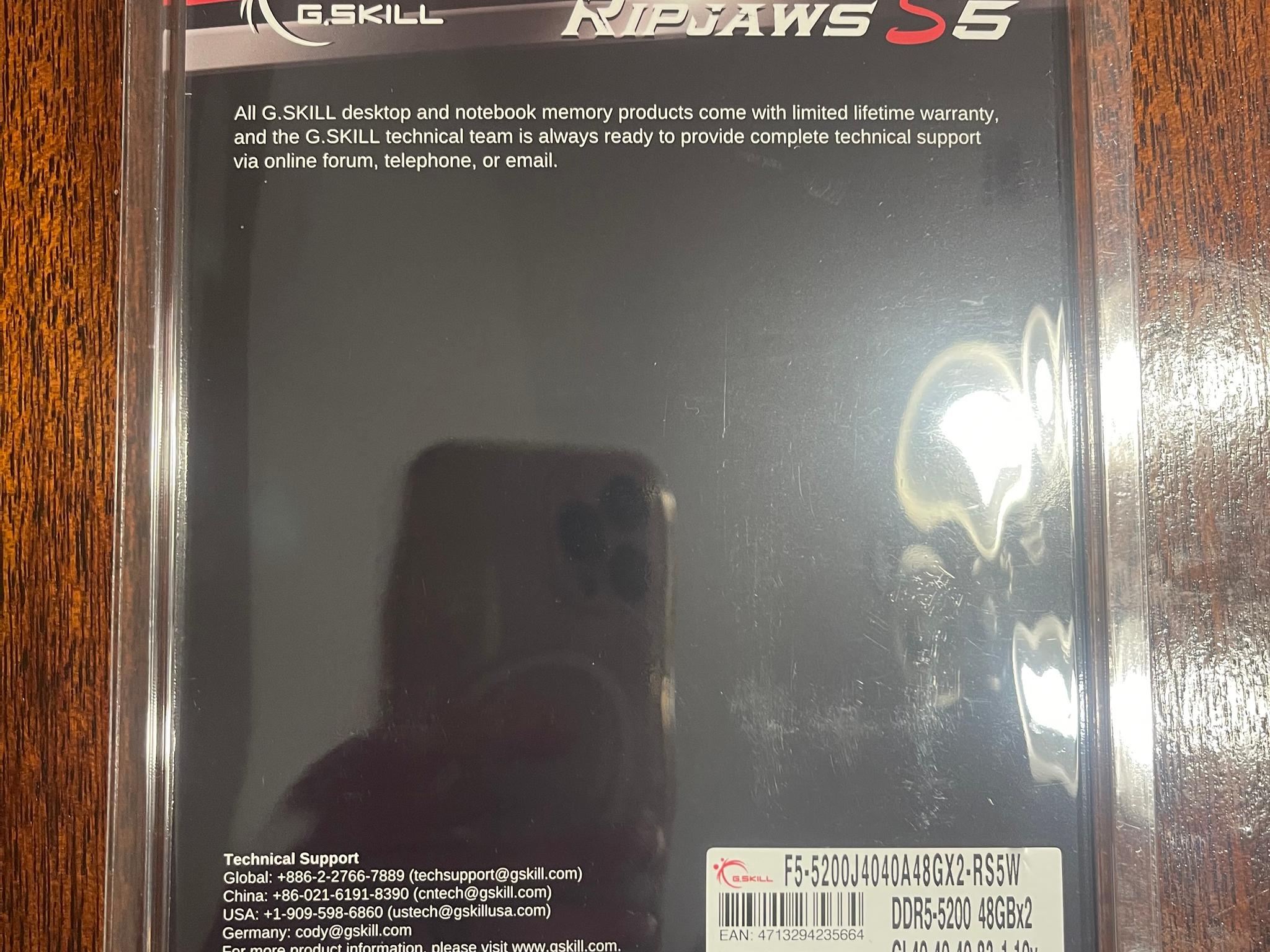 G.Skill Ripjaws S5 96GB DDR5 5200MHz