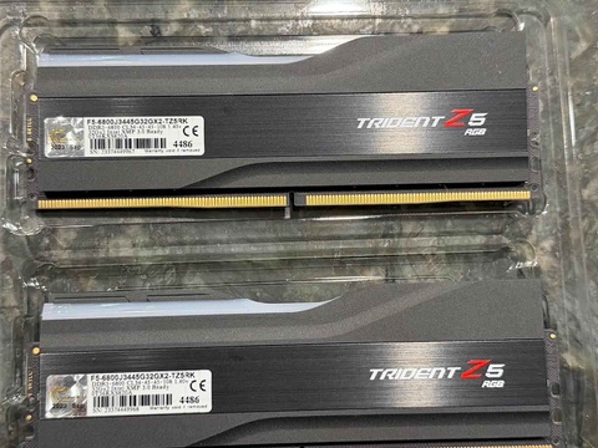 G.Skill Trident Z5 RGB Series DDR RAM (Intel XMP 3.0) 64 GB (2x32GB) Up to 6800MT/s CL34-45-45-108