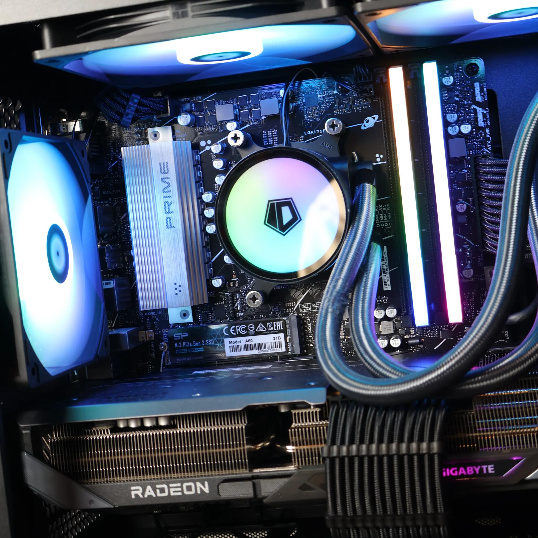 ⚫ Ryzen 7 7700X/RX 9070XT 16GB Gaming/Streaming PC ⚫