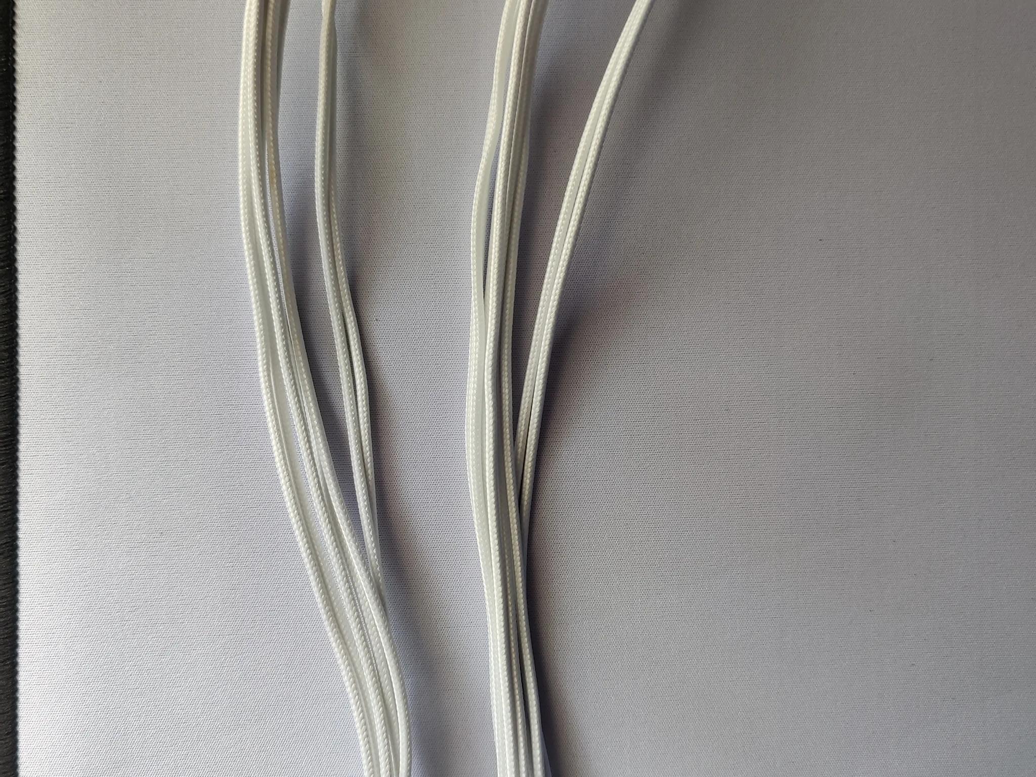 White Braided Cable Extensions for PC