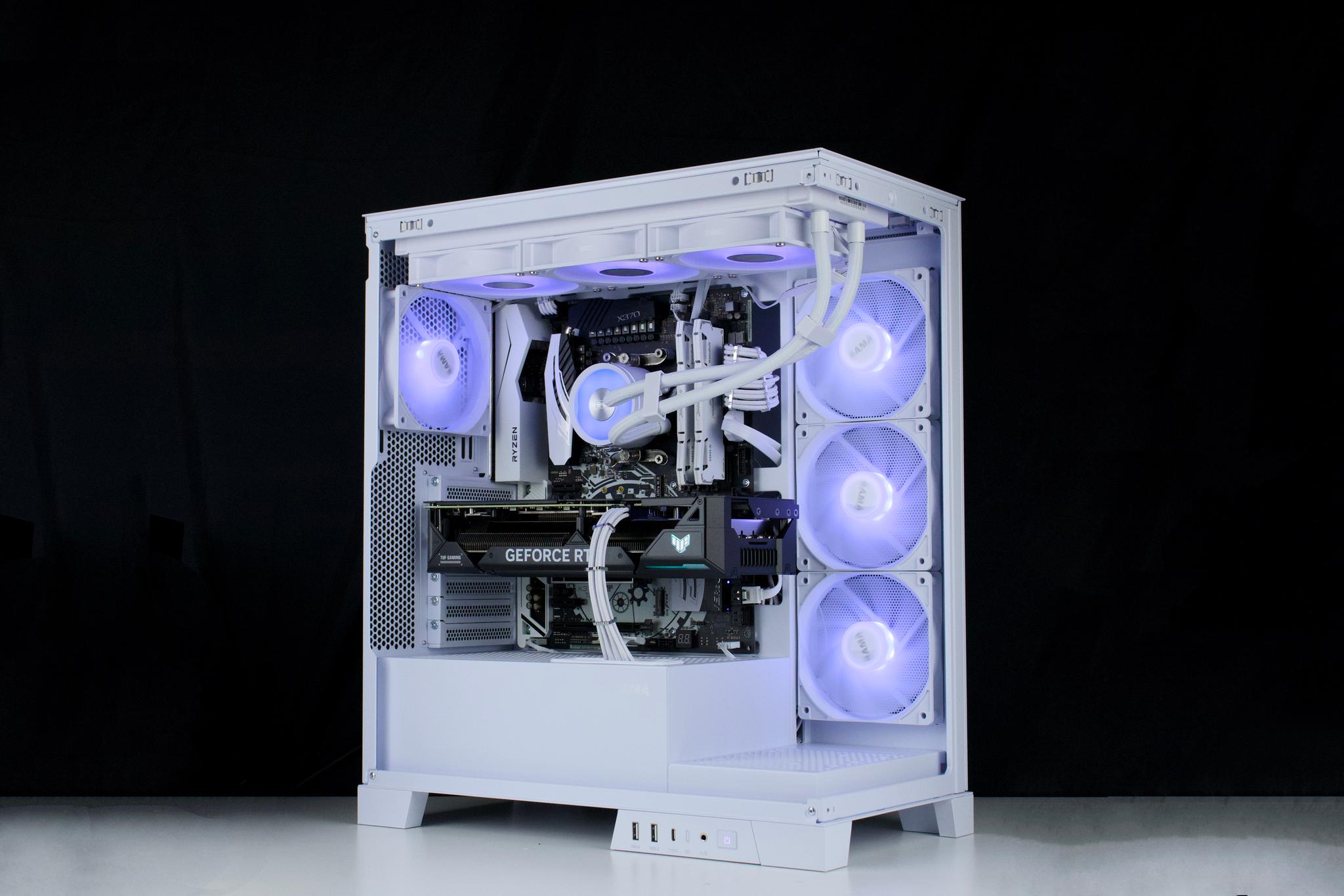 ❄️🧊💎- Whiteout 1440P Gaming PC | RTX 4070, Ryzen 7 5700X, 32GB RAM, 960GB SSD ❄️🧊💎