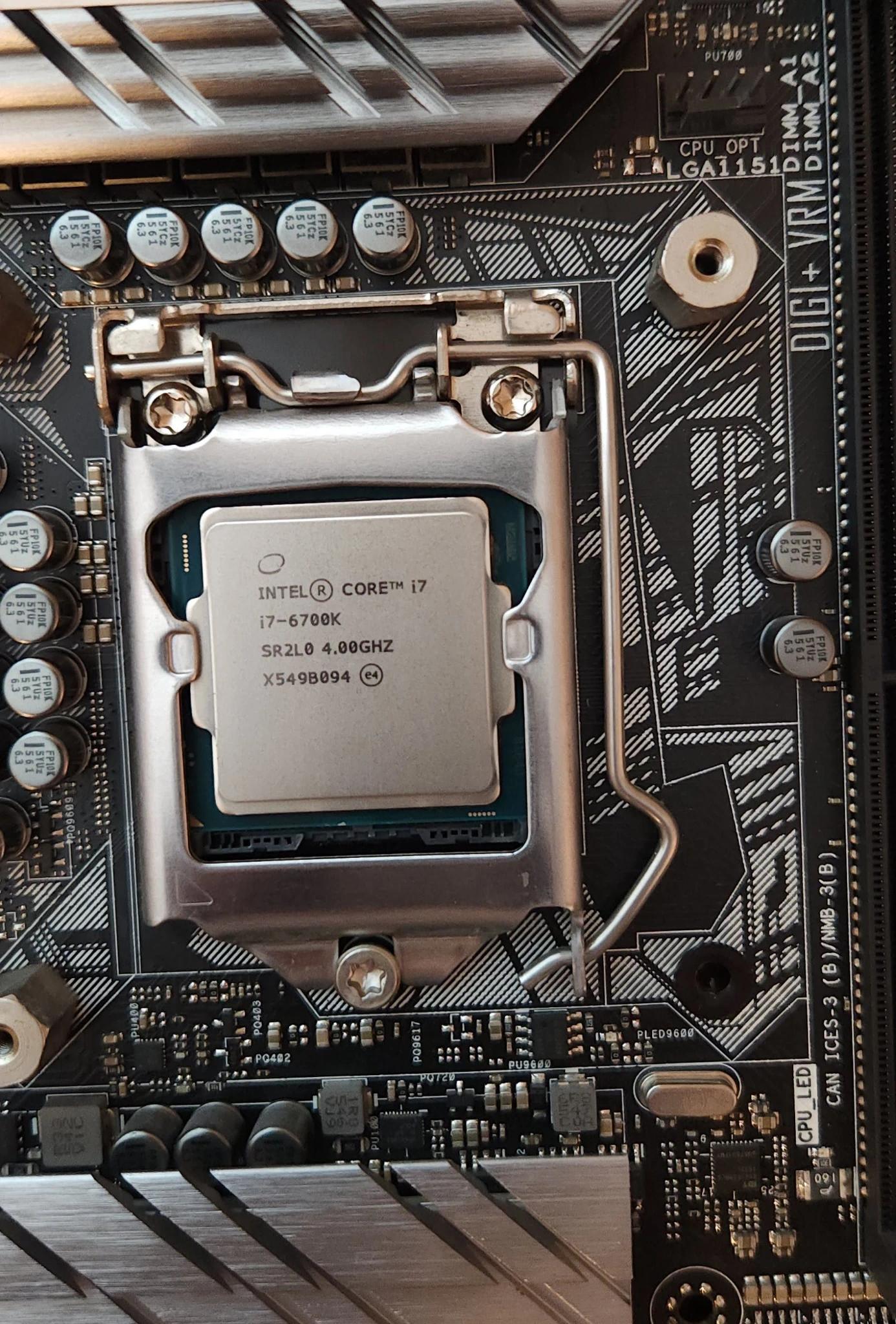 Used Asus Z170-DELUXE ATX LGA1151 ddr4 Motherboard & Intel i7 6700k CPU