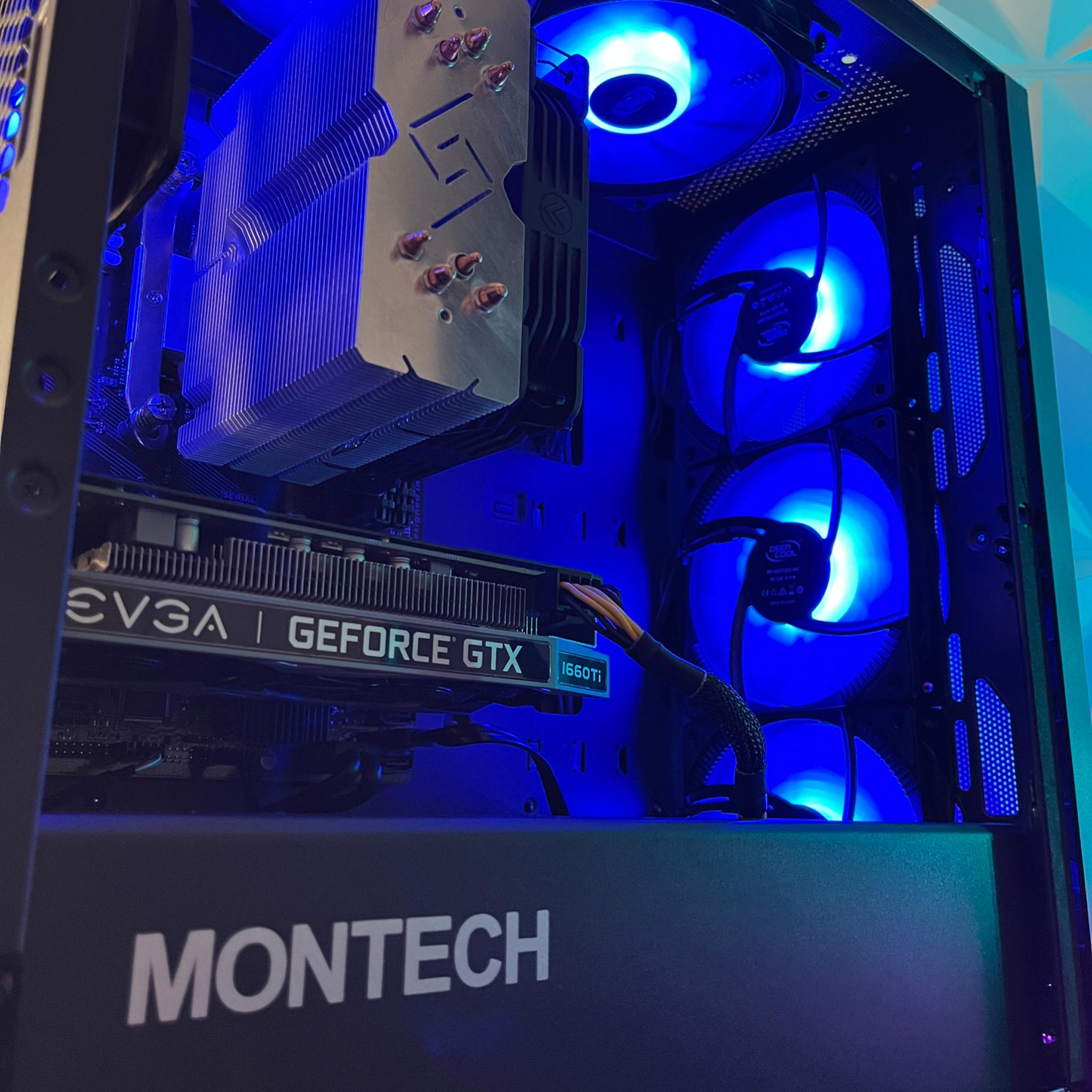 GTX 1660 Ti 6GB, Ryzen 3 2300X, 16GB RAM | Black Gaming Computer/PC