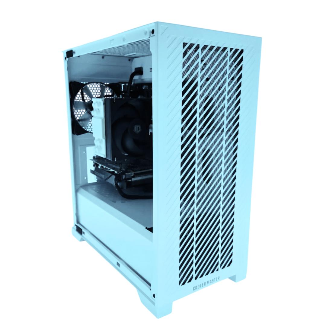 🛡 Defender 🗡: GTX 1660 TI | Ryzen 2600 | 16GB DDR4 RAM | 512GB SSD | 2 Fans | White Gaming PC