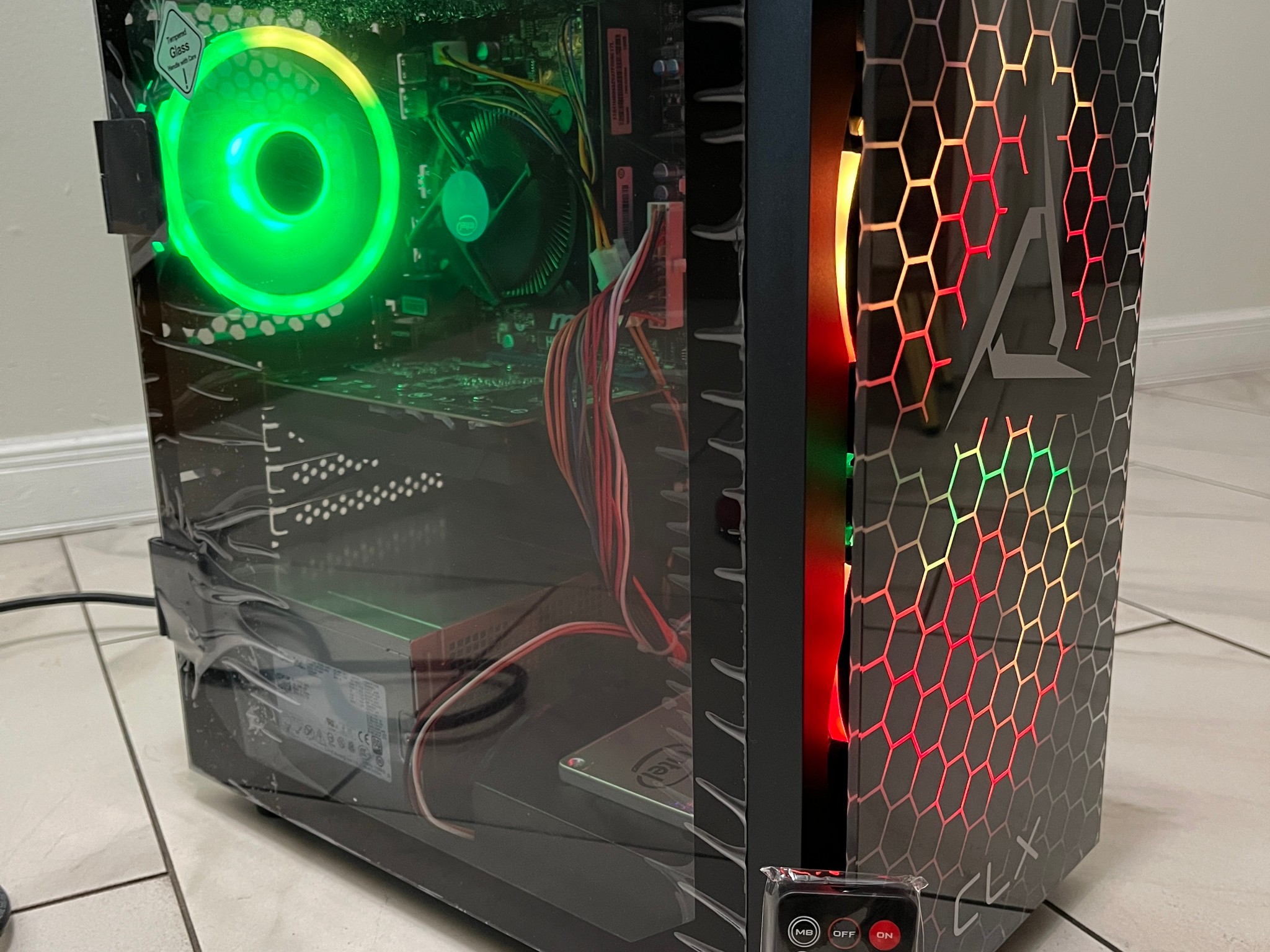 Super Budget PC - Intel i3-4160, NVIDIA GT 1030, 12GB RAM, 378GB Storage, w/ Wi-Fi, BT & RGB Remote