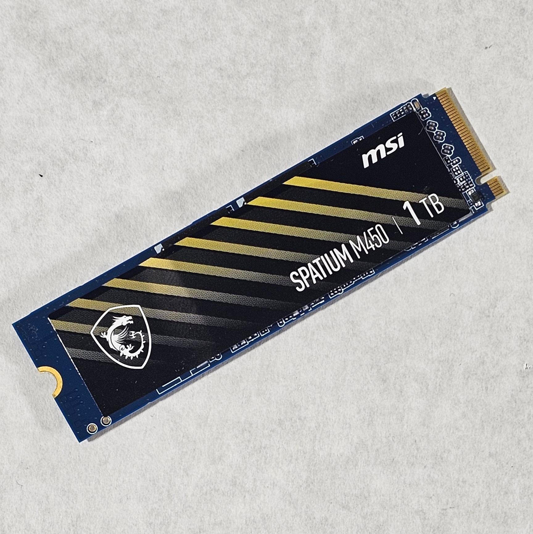 1TB NVMe M.2 SSD MSI Spatium M450