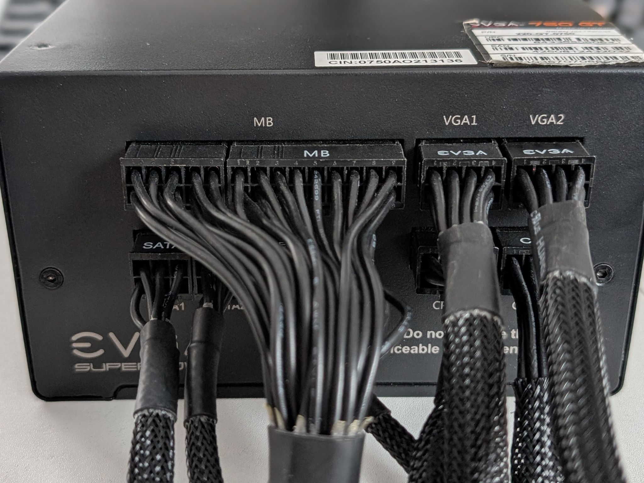 EVGA SuperNOVA 750 GT 750W 80+ Gold Fully Modular PSU
