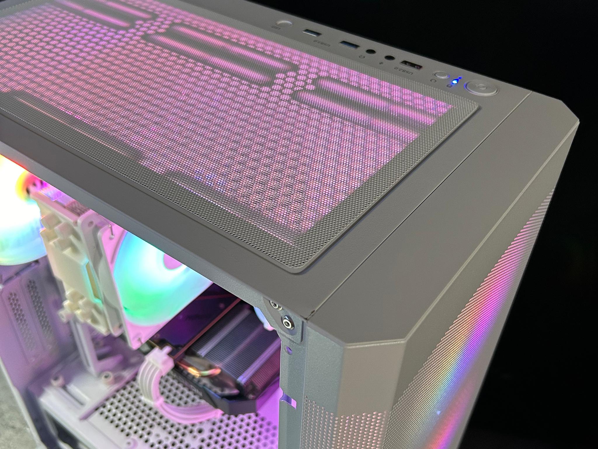 🤍 White RGB Gaming pc