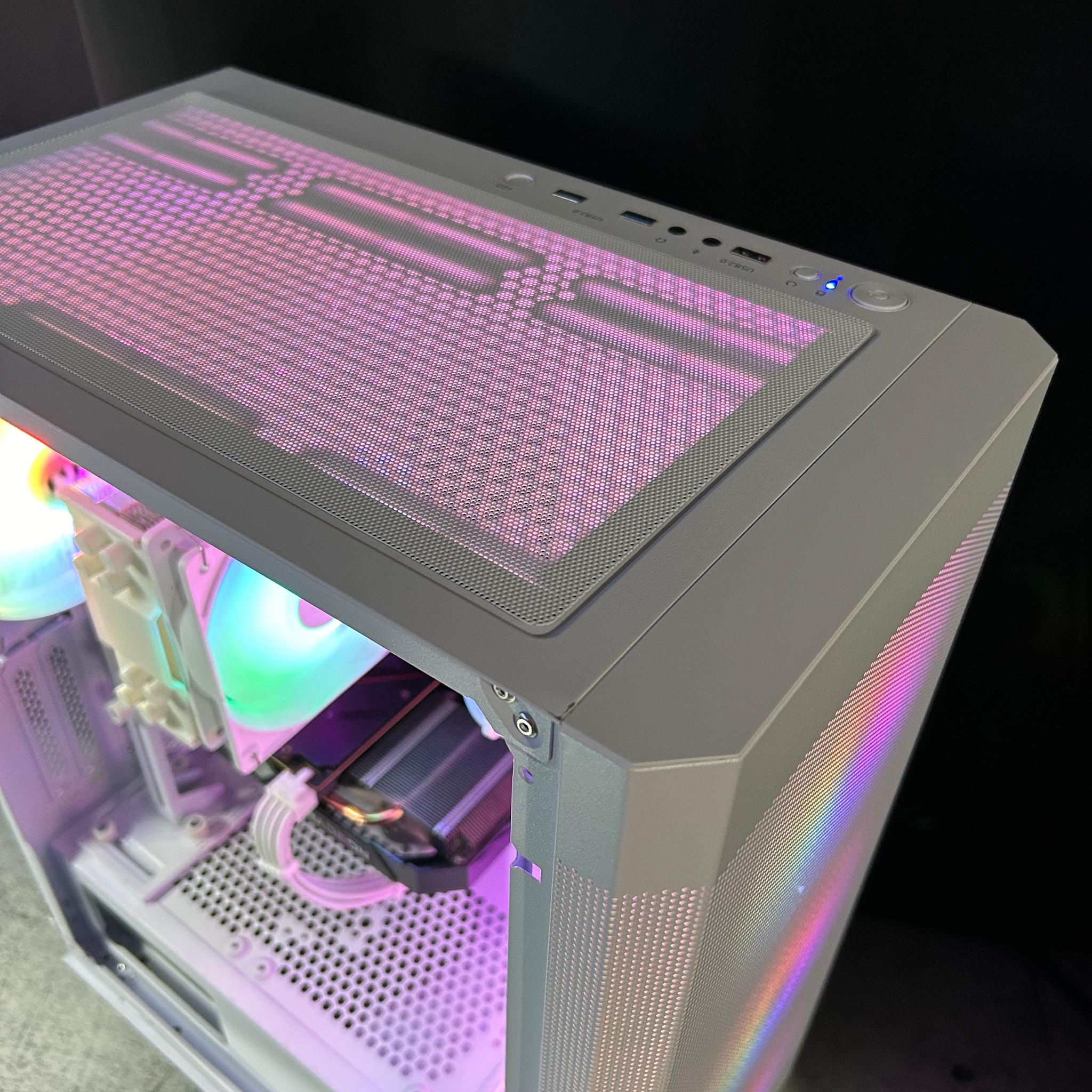 🤍 White RGB Gaming pc