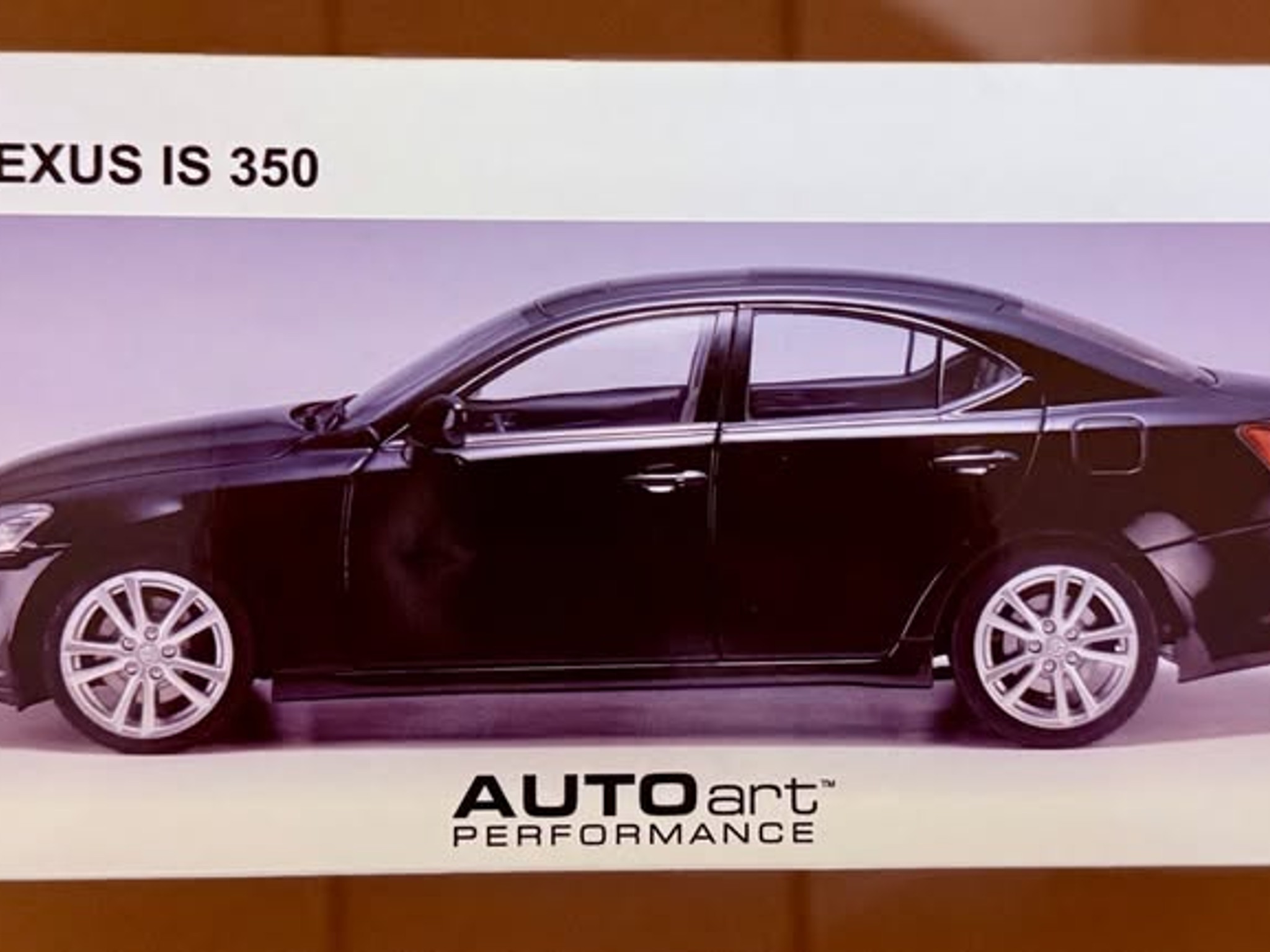 Autoart Performance 1/18 Scale 2006 Lexus IS350 Obsidian Black Model Car