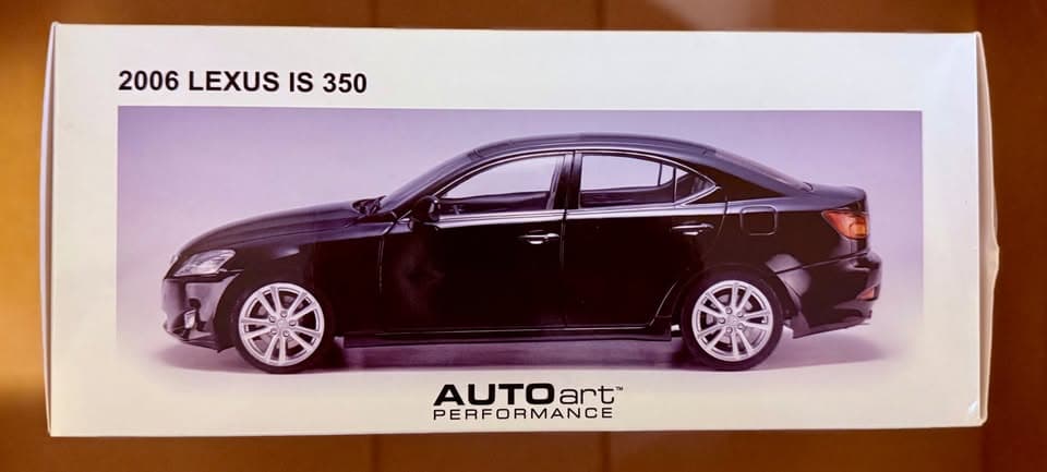 Autoart Performance 1/18 Scale 2006 Lexus IS350 Obsidian Black Model Car